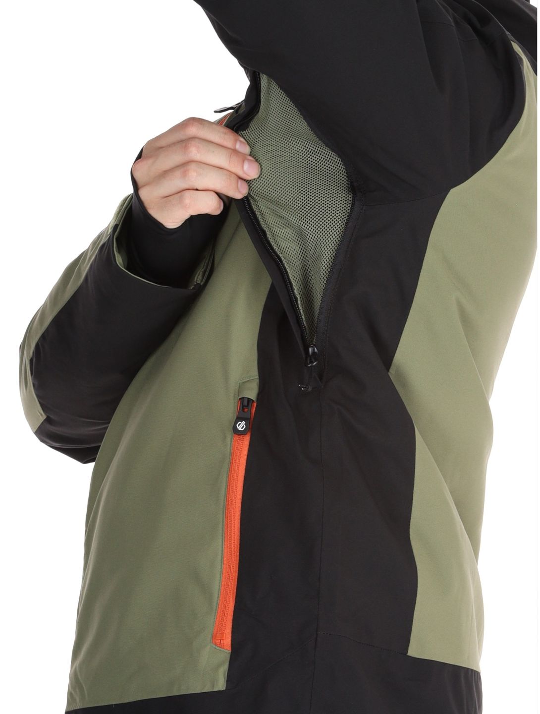 Dare2b, Halfpipe II veste de ski hommes Black / Olivine Green noir, vert 