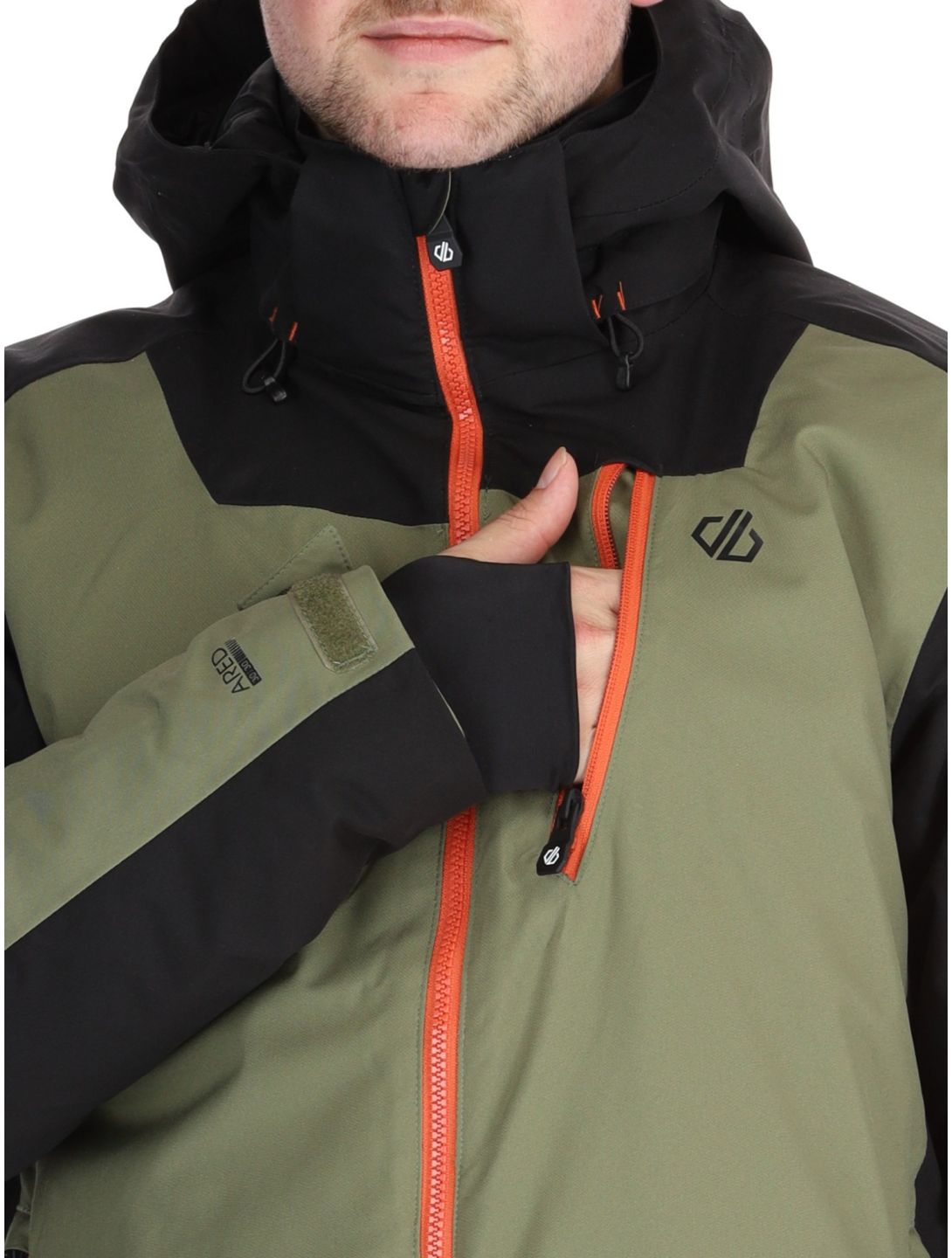 Dare2b, Halfpipe II veste de ski hommes Black / Olivine Green noir, vert 