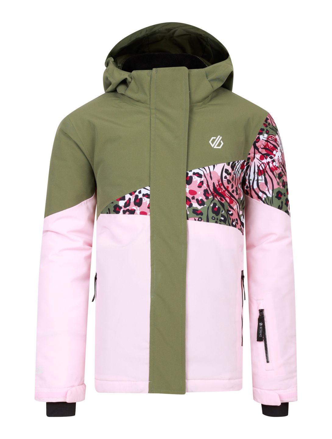 Dare2b, Humour III veste de ski enfants Crystal Rose / Olivine Leopard Print rose 