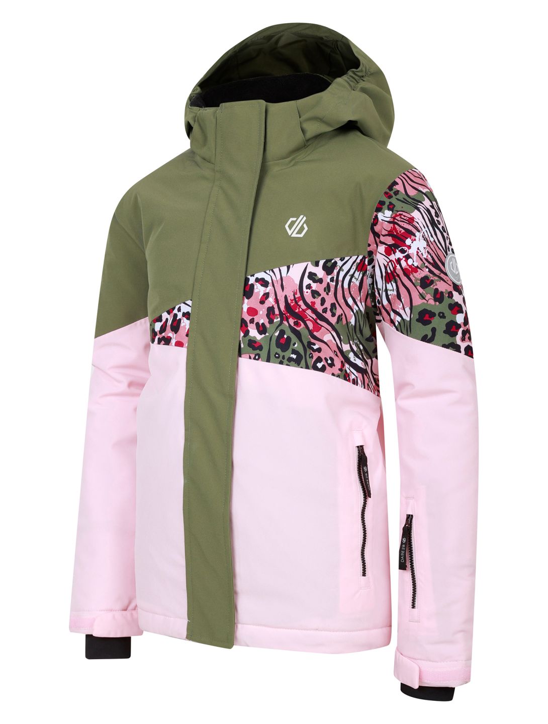 Dare2b, Humour III veste de ski enfants Crystal Rose / Olivine Leopard Print rose 