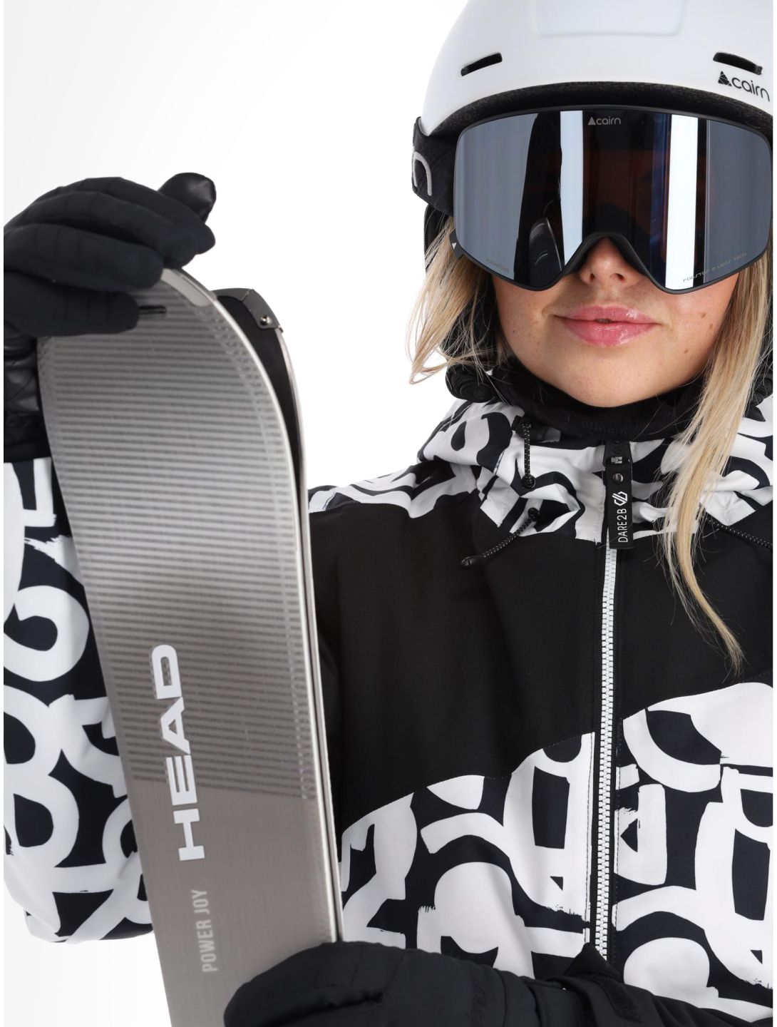 Dare2b, Ice veste de ski femmes Black and White Graffiti Print / Black blanc, noir 