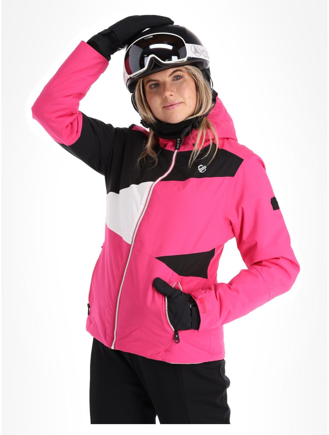 Dare2b, Ice veste de ski femmes PurePink / Blk noir, rose 