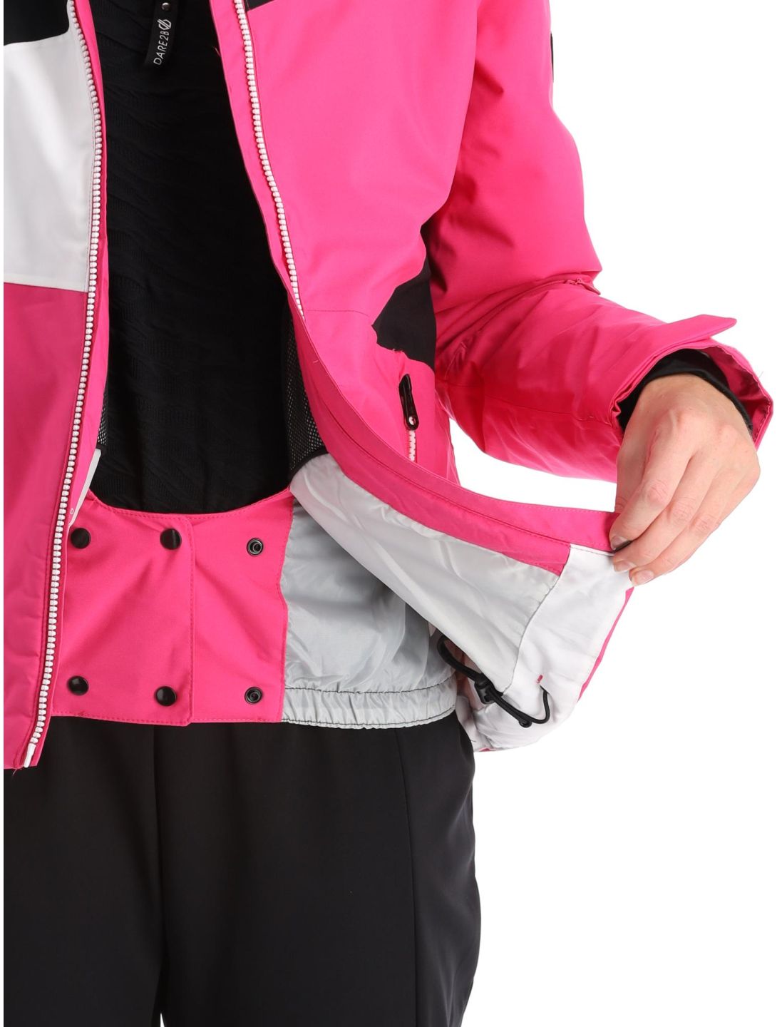 Dare2b, Ice veste de ski femmes PurePink / Blk noir, rose 