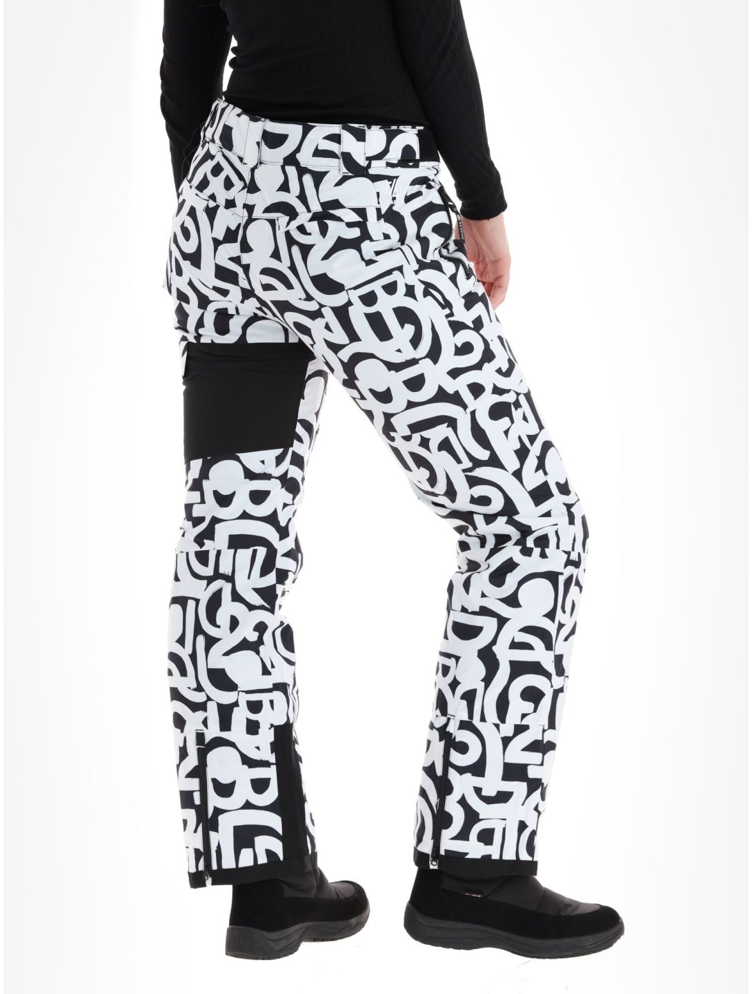 Dare2b, Ice pantalon de ski femmes Black and White Graffiti Print blanc, noir 