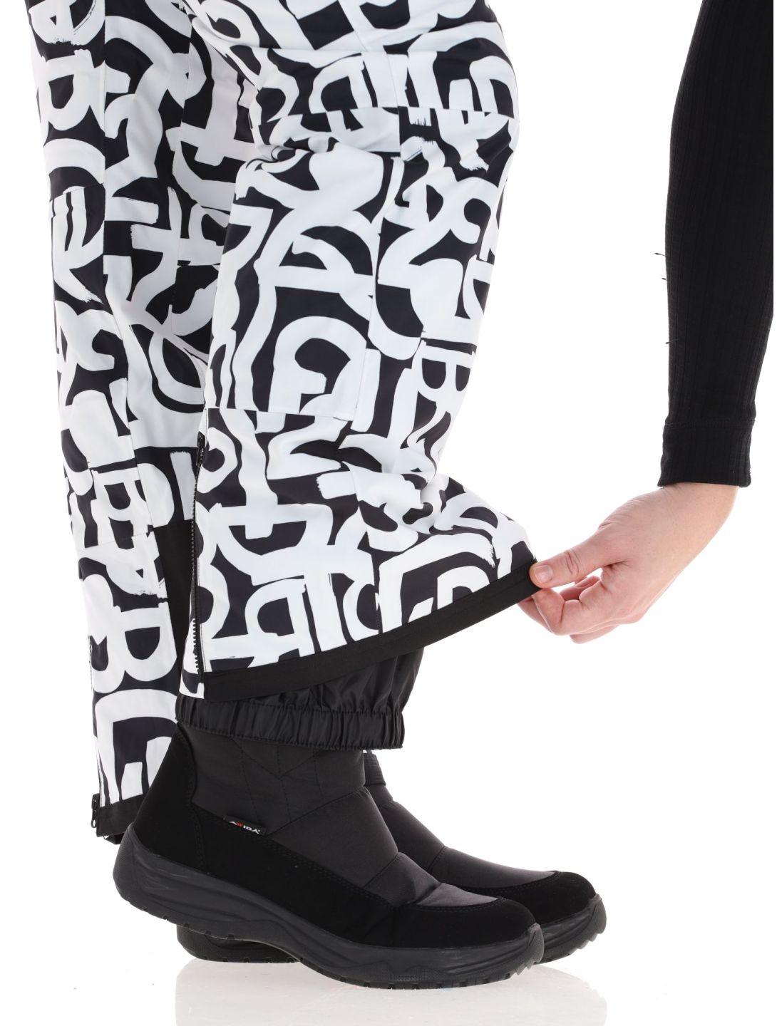 Dare2b, Ice pantalon de ski femmes Black and White Graffiti Print blanc, noir 