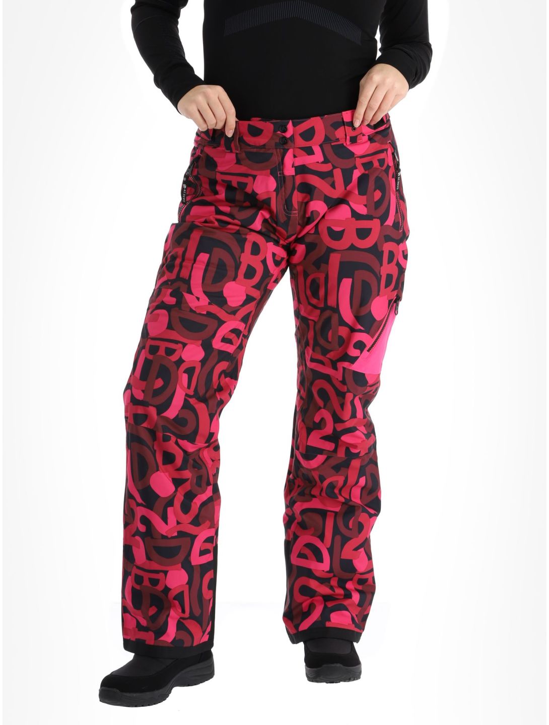 Dare2b, Ice pantalon de ski femmes Pure Pink Graffiti Print rose 