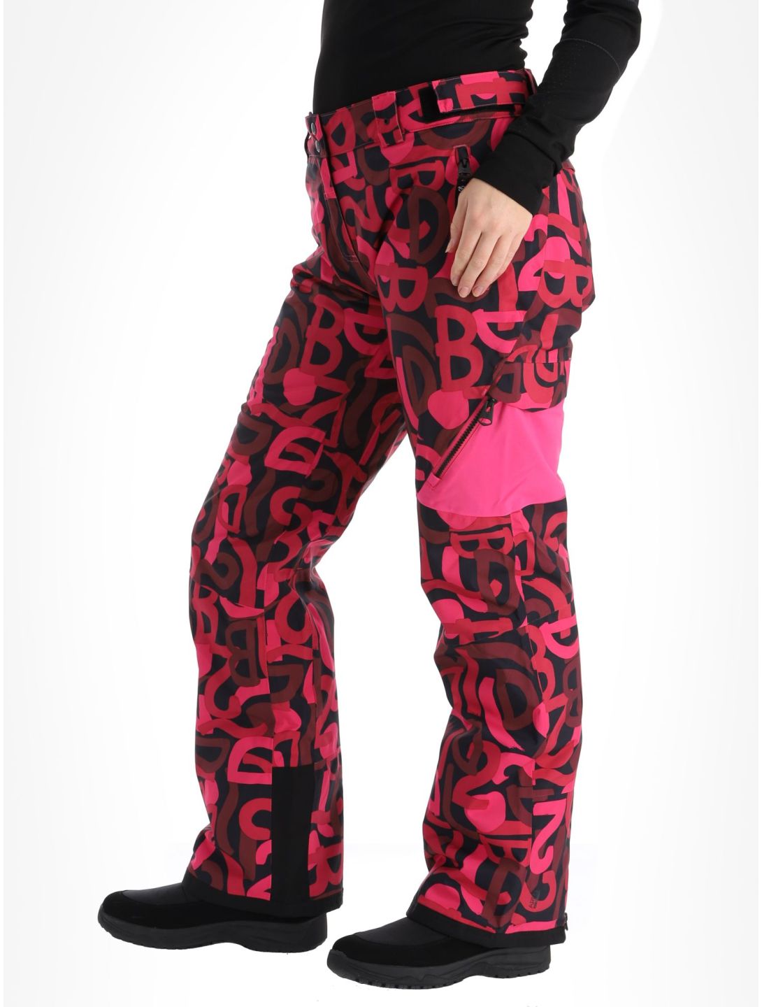 Dare2b, Ice pantalon de ski femmes Pure Pink Graffiti Print rose 