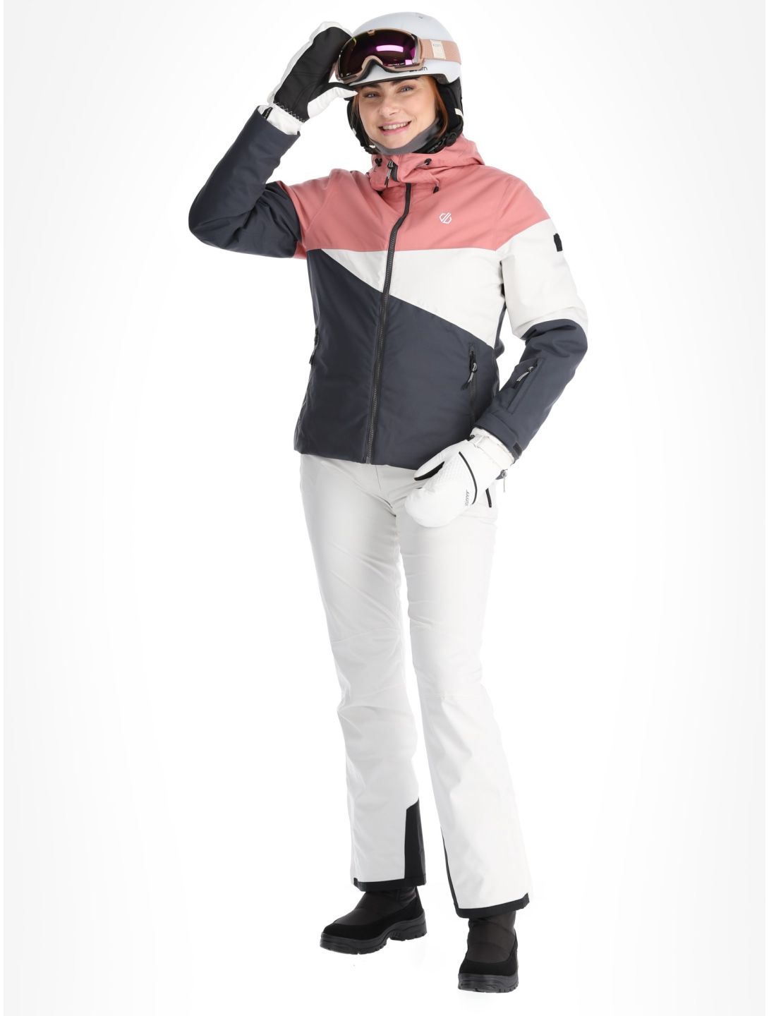 Dare2b, Ice III veste de ski femmes Dusty Rose / Ebony Grey gris, rose 