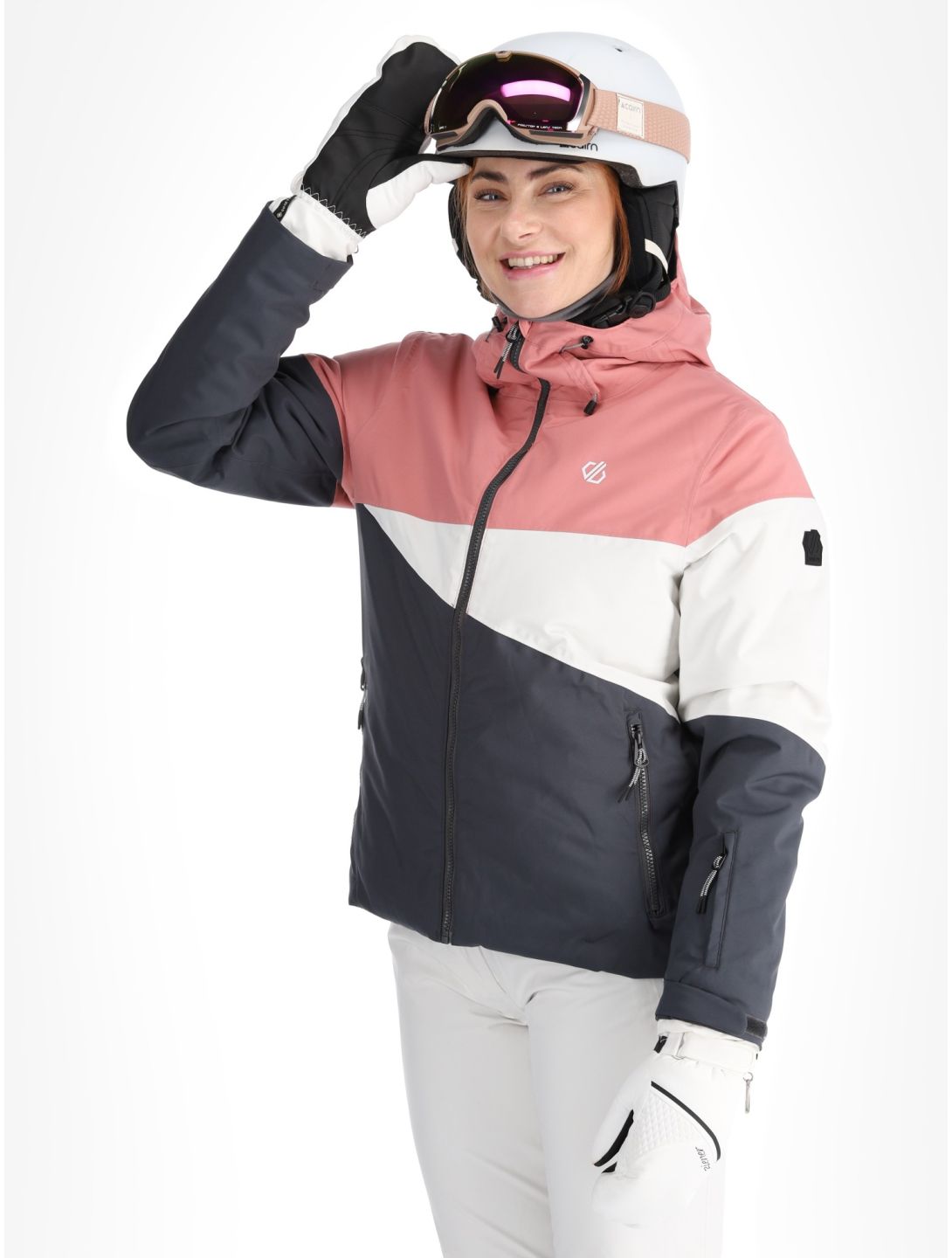 Dare2b, Ice III veste de ski femmes Dusty Rose / Ebony Grey gris, rose 