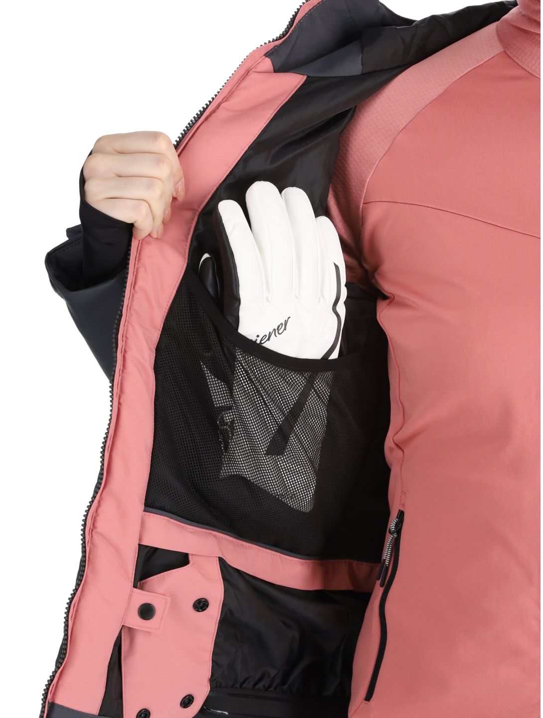 Dare2b, Ice III veste de ski femmes Dusty Rose / Ebony Grey gris, rose 