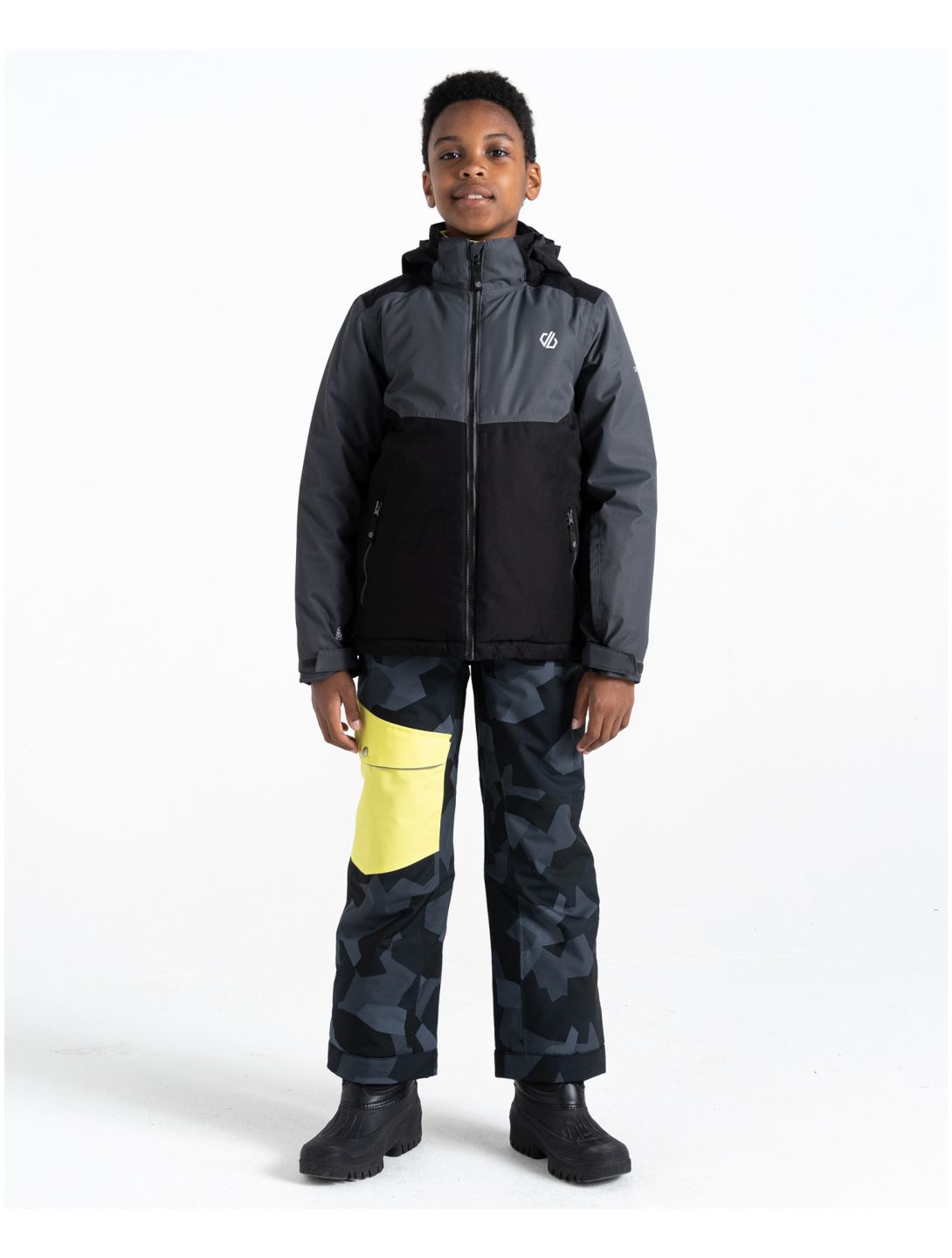 Dare2b, Impose III veste de ski enfants Ebony / Black gris, noir 