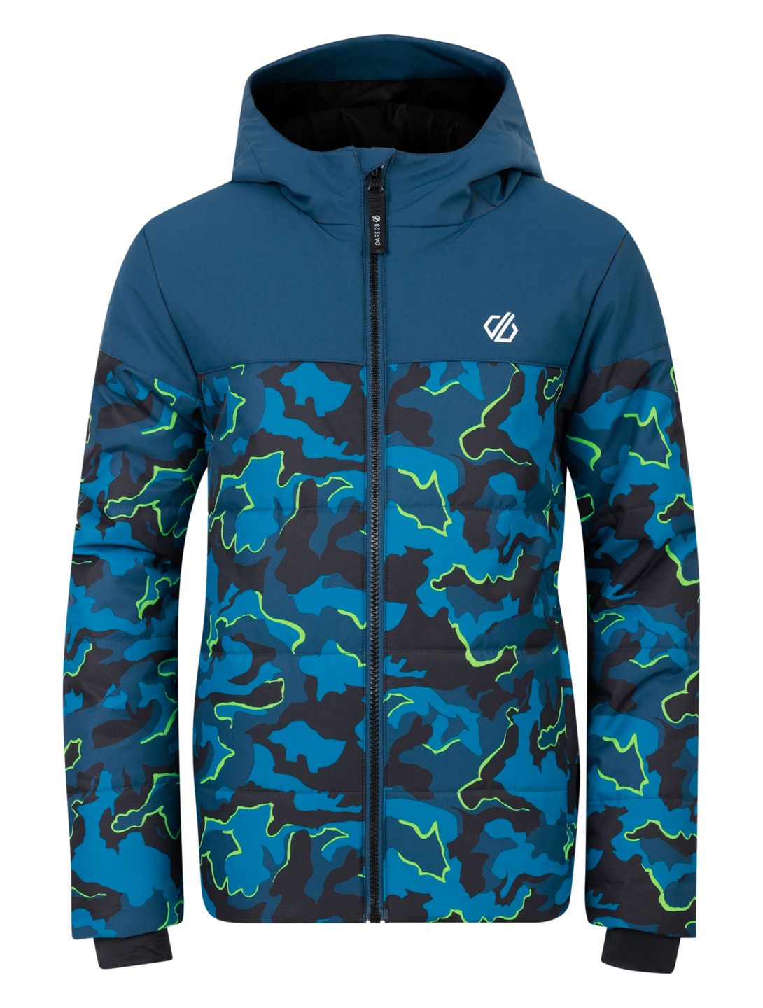 Dare2b, Liftie veste de ski enfants Moonlight Denim / Kingfisher Blue Camo Print bleu 