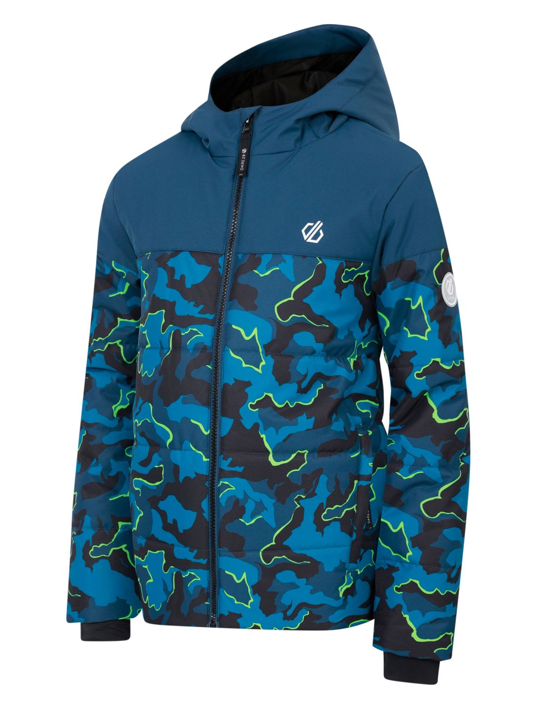 Dare2b, Liftie veste de ski enfants Moonlight Denim / Kingfisher Blue Camo Print bleu 