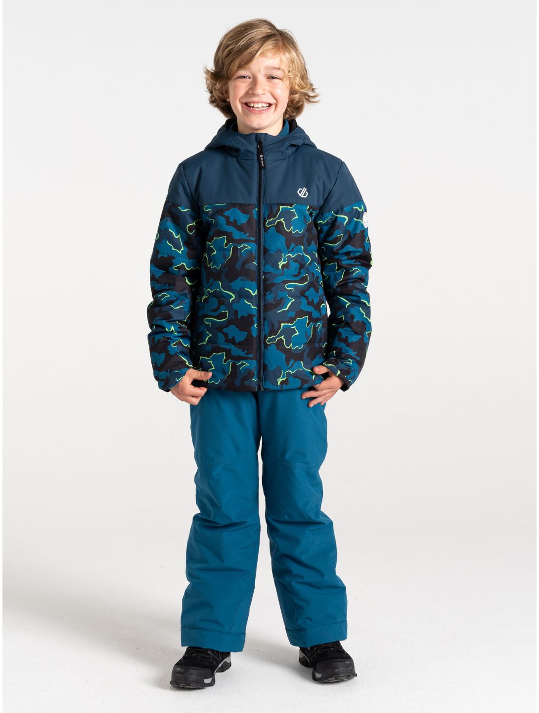 Dare2b, Liftie veste de ski enfants Moonlight Denim / Kingfisher Blue Camo Print bleu 