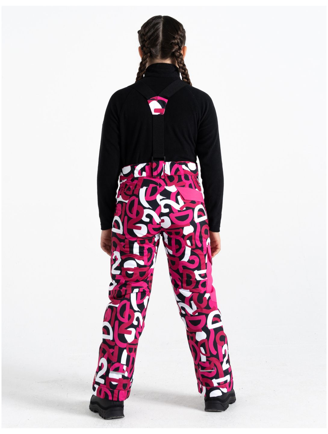 Dare2b, Pow pantalon de ski enfants Kids Ski Graffiti Print rouge 