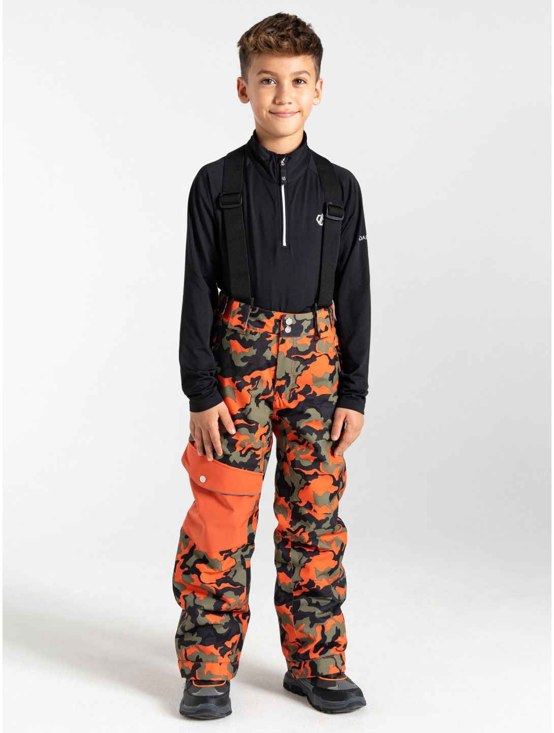 Dare2b, Pow pantalon de ski enfants Orange Rust Camo Print orange 