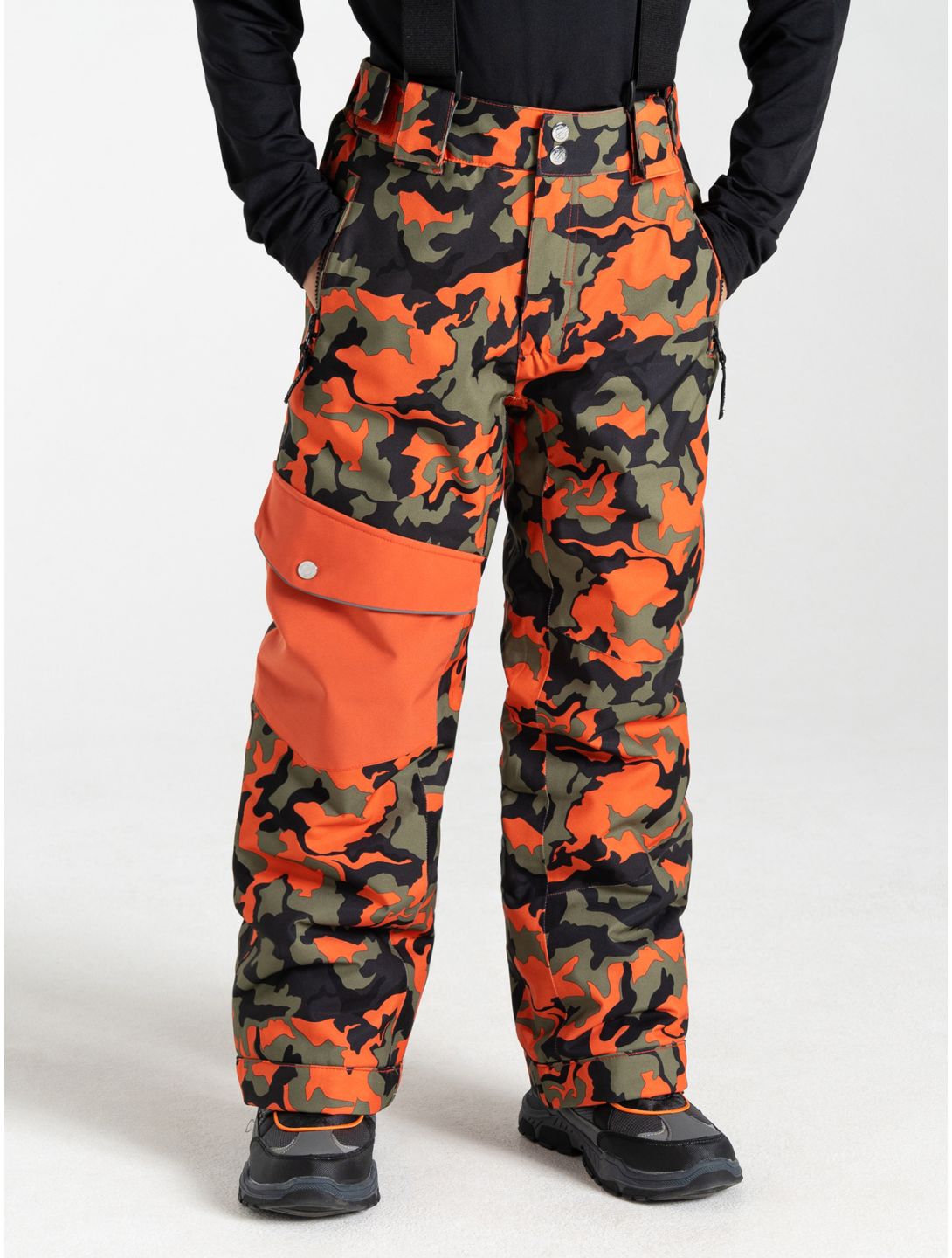 Dare2b, Pow pantalon de ski enfants Orange Rust Camo Print orange 