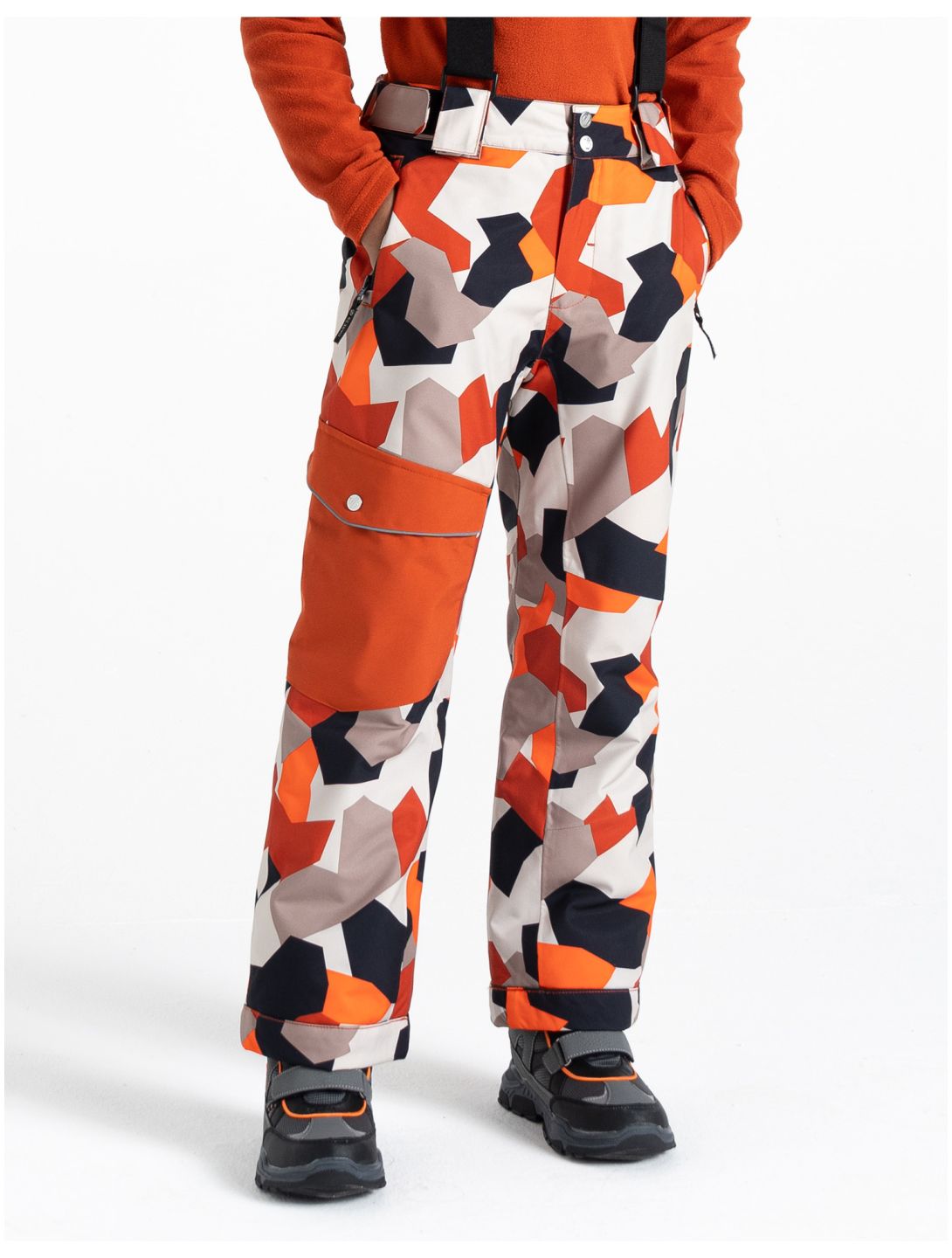 Dare2b, Pow pantalon de ski enfants Puffins Orange Geo Camo Print orange 