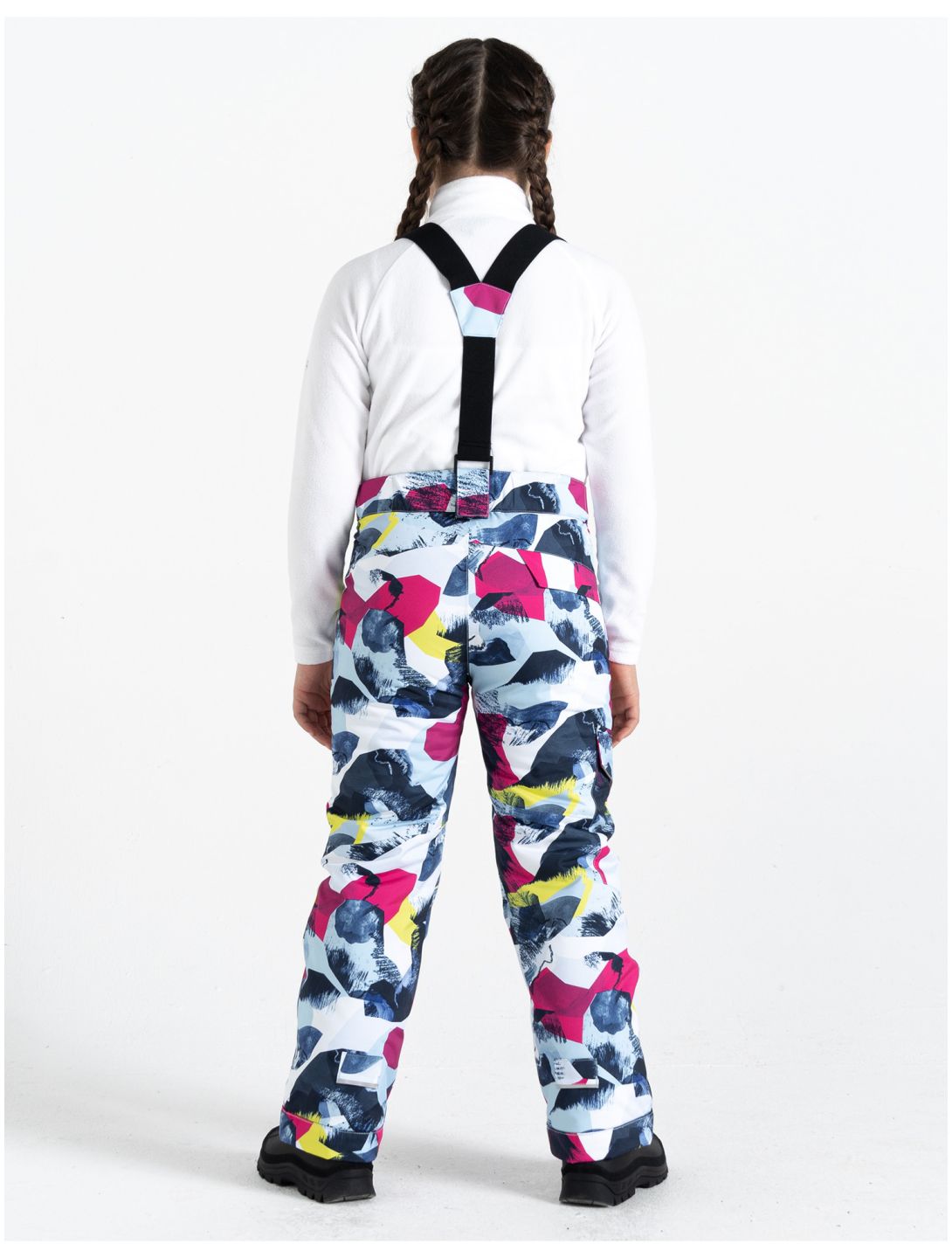 Dare2b, Pow pantalon de ski enfants Quiet Blue Abstract Mountain Print multicolore 