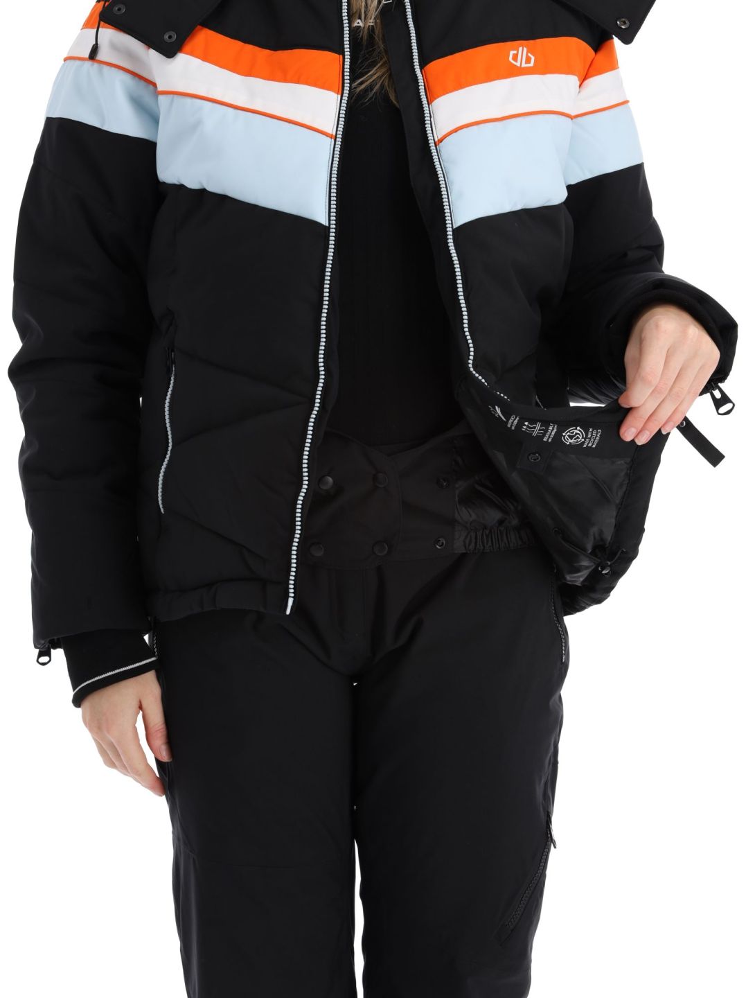 Dare2b, Powder veste de ski femmes Black / Quiet Blue bleu, noir 