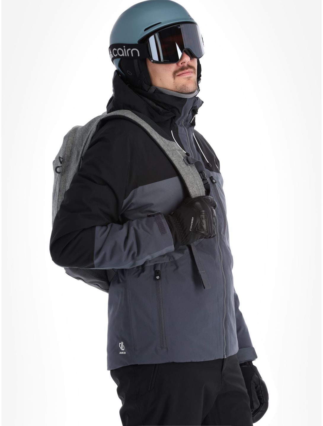 Dare2b, Slopeside veste de ski hommes Black / Ebony gris, noir 