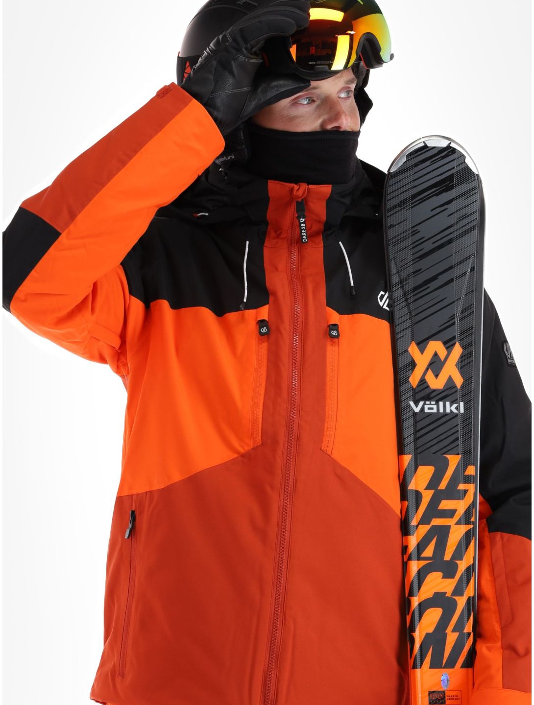 Dare2b, Slopeside veste de ski hommes PuffinOr / Blk noir, orange 