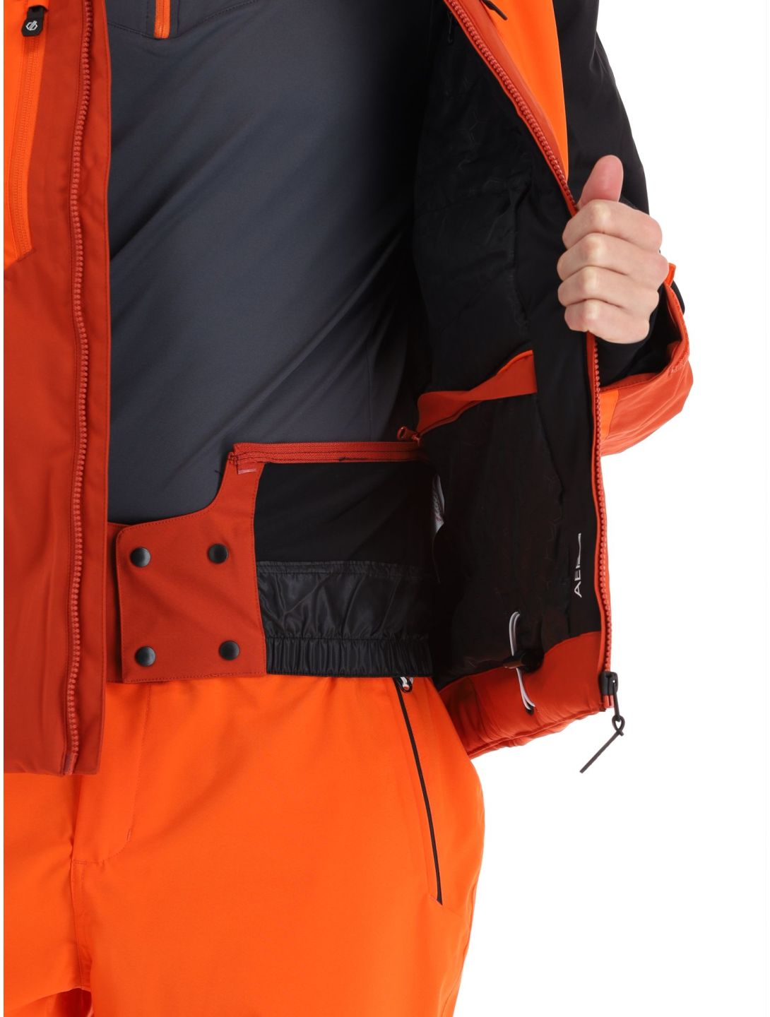 Dare2b, Slopeside veste de ski hommes PuffinOr / Blk noir, orange 