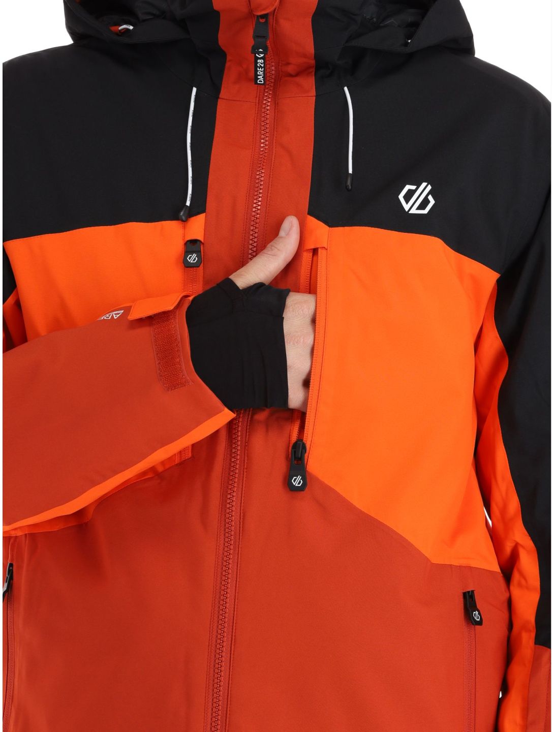 Dare2b, Slopeside veste de ski hommes PuffinOr / Blk noir, orange 