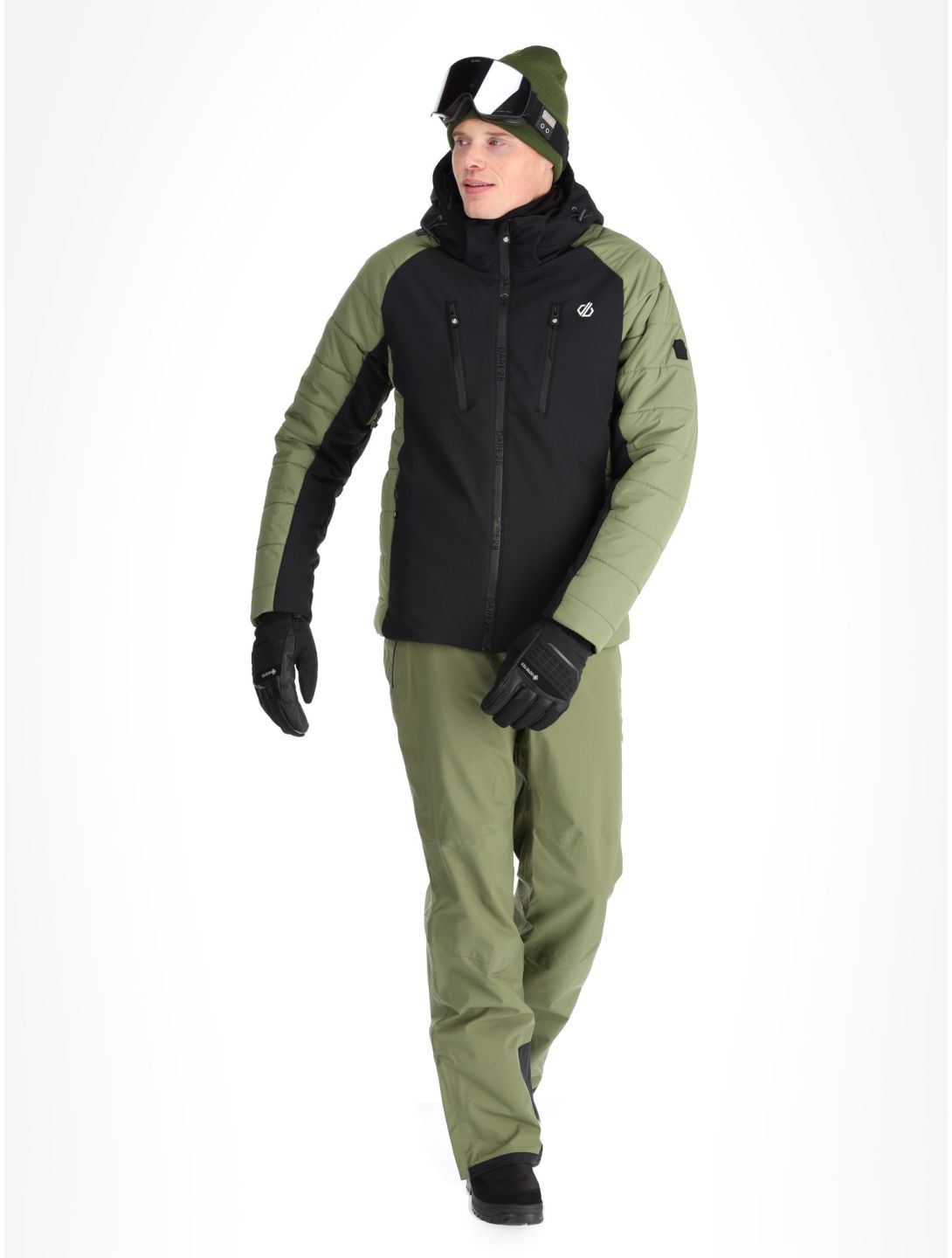 Dare2b, Speed veste de ski softshell hommes Olivine Green / Black noir, vert 