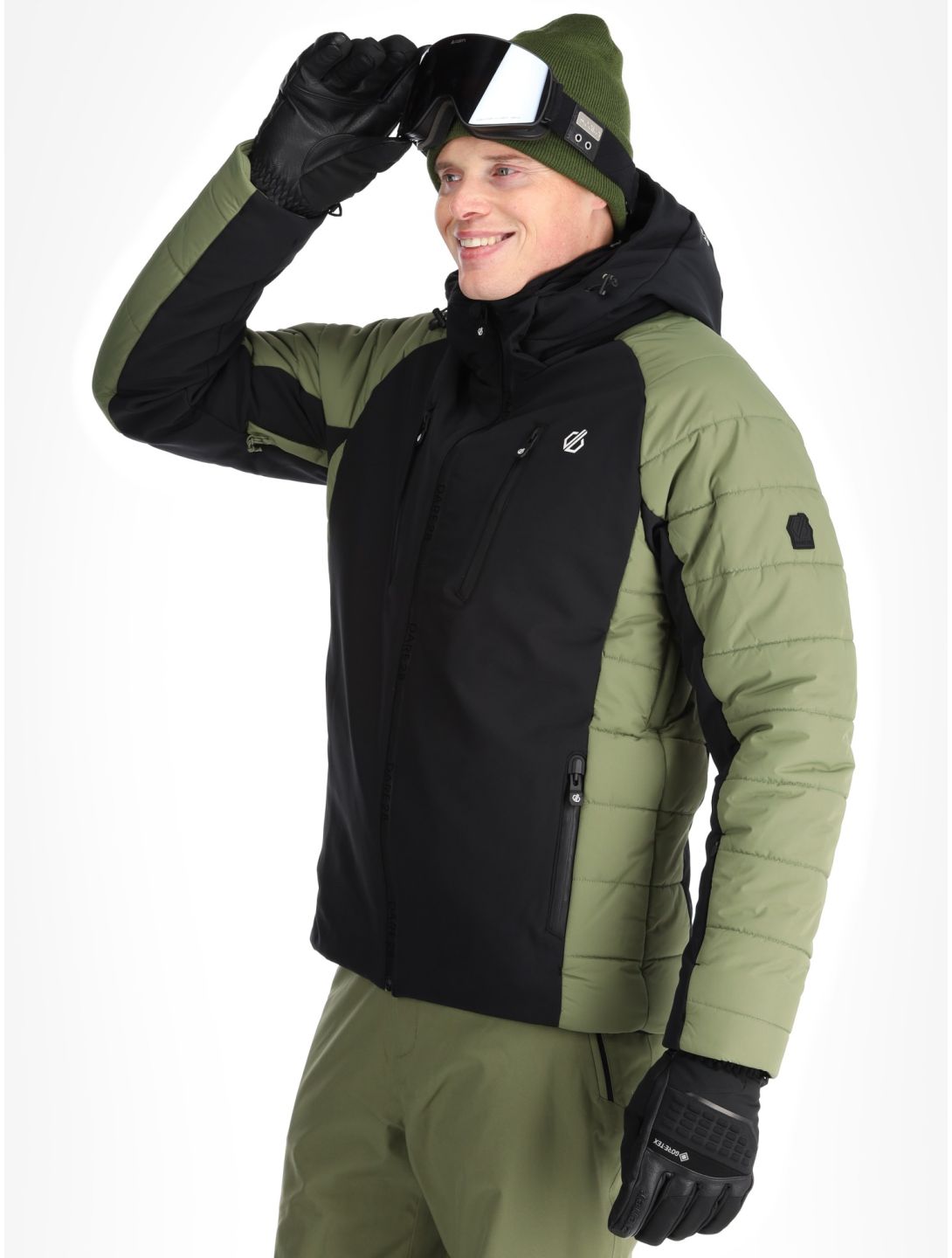 Dare2b, Speed veste de ski softshell hommes Olivine Green / Black noir, vert 