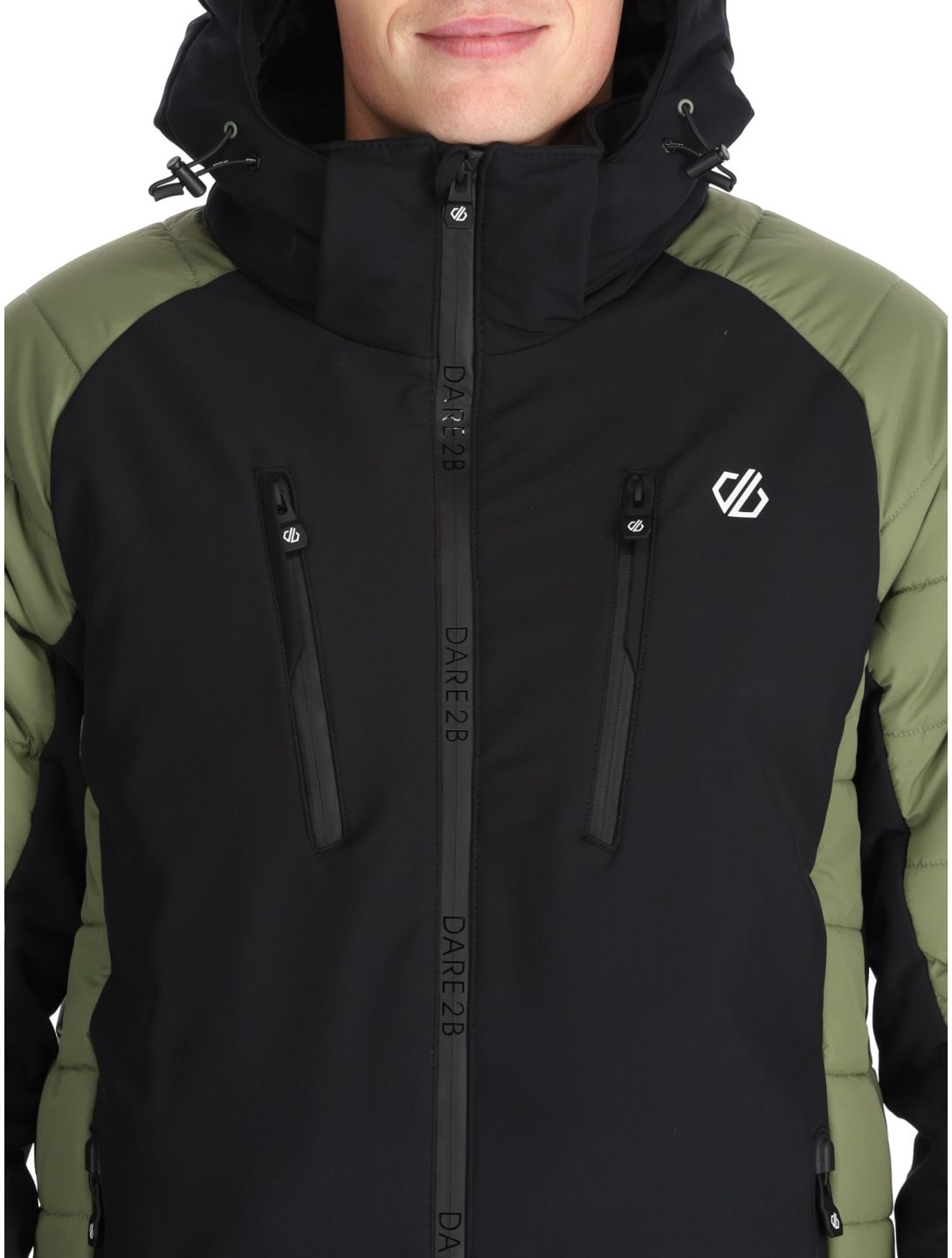 Dare2b, Speed veste de ski softshell hommes Olivine Green / Black noir, vert 