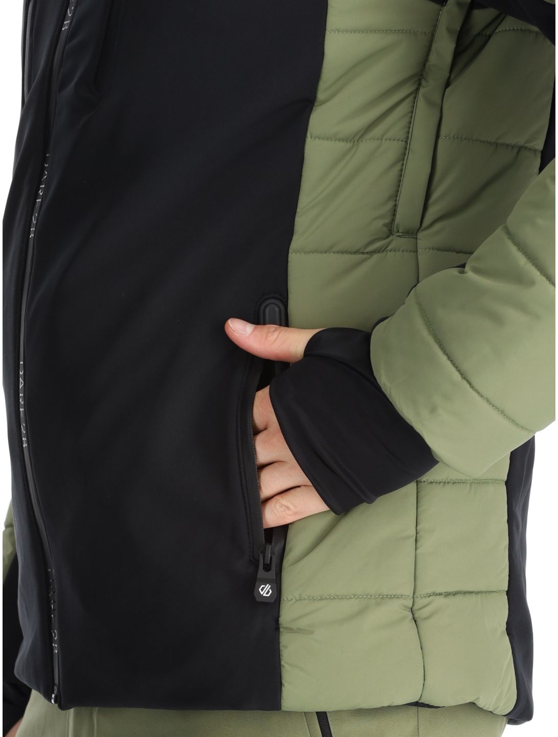 Dare2b, Speed veste de ski softshell hommes Olivine Green / Black noir, vert 