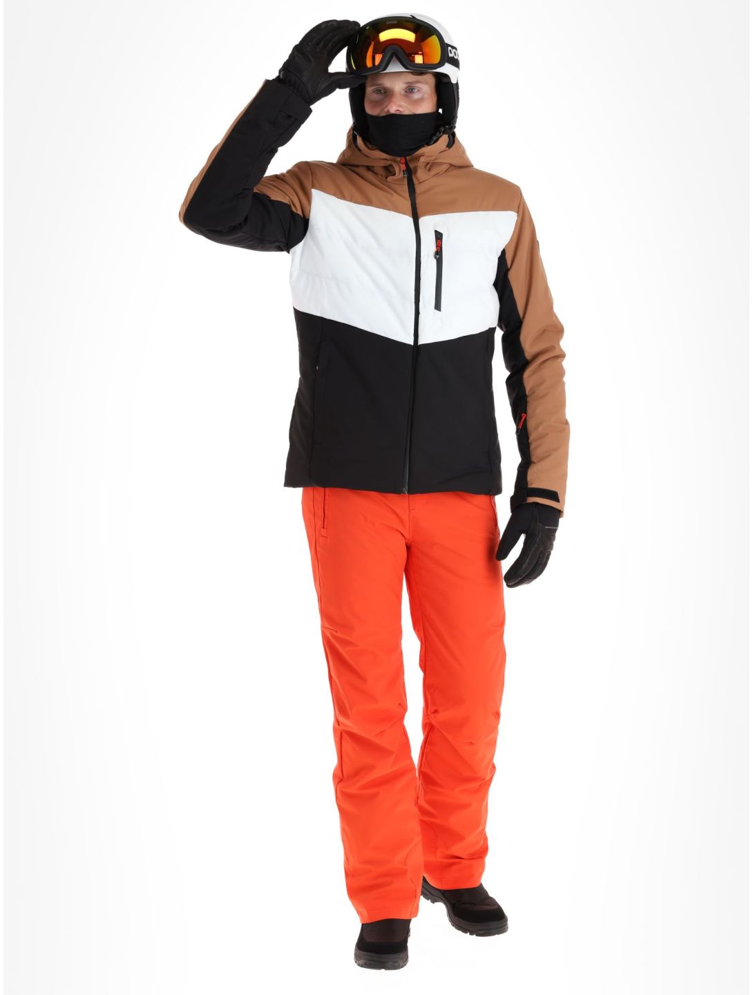 Degre7, Ubay veste de ski hommes Terre blanc, noir 