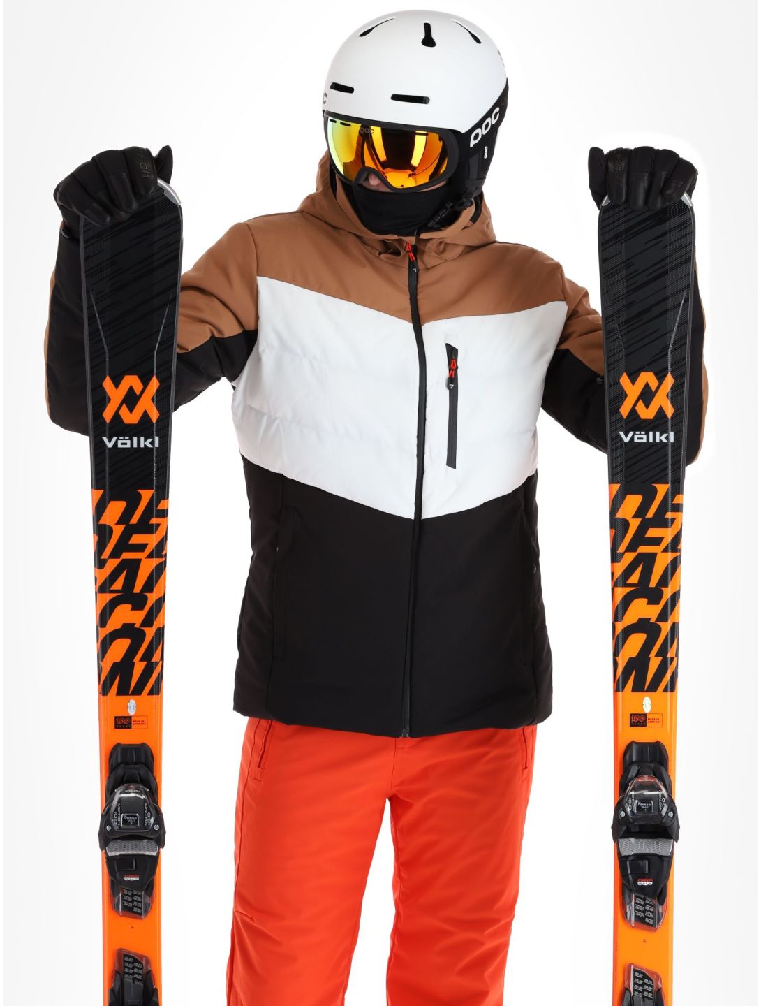 Degre7, Ubay veste de ski hommes Terre blanc, noir 