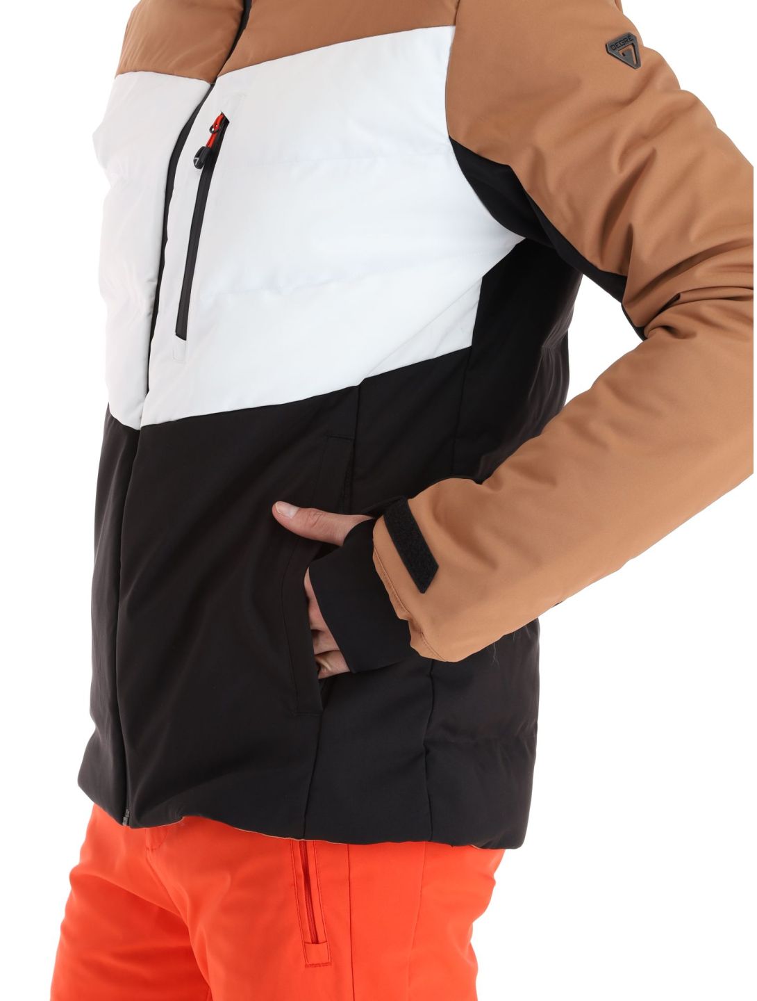 Degre7, Ubay veste de ski hommes Terre blanc, noir 