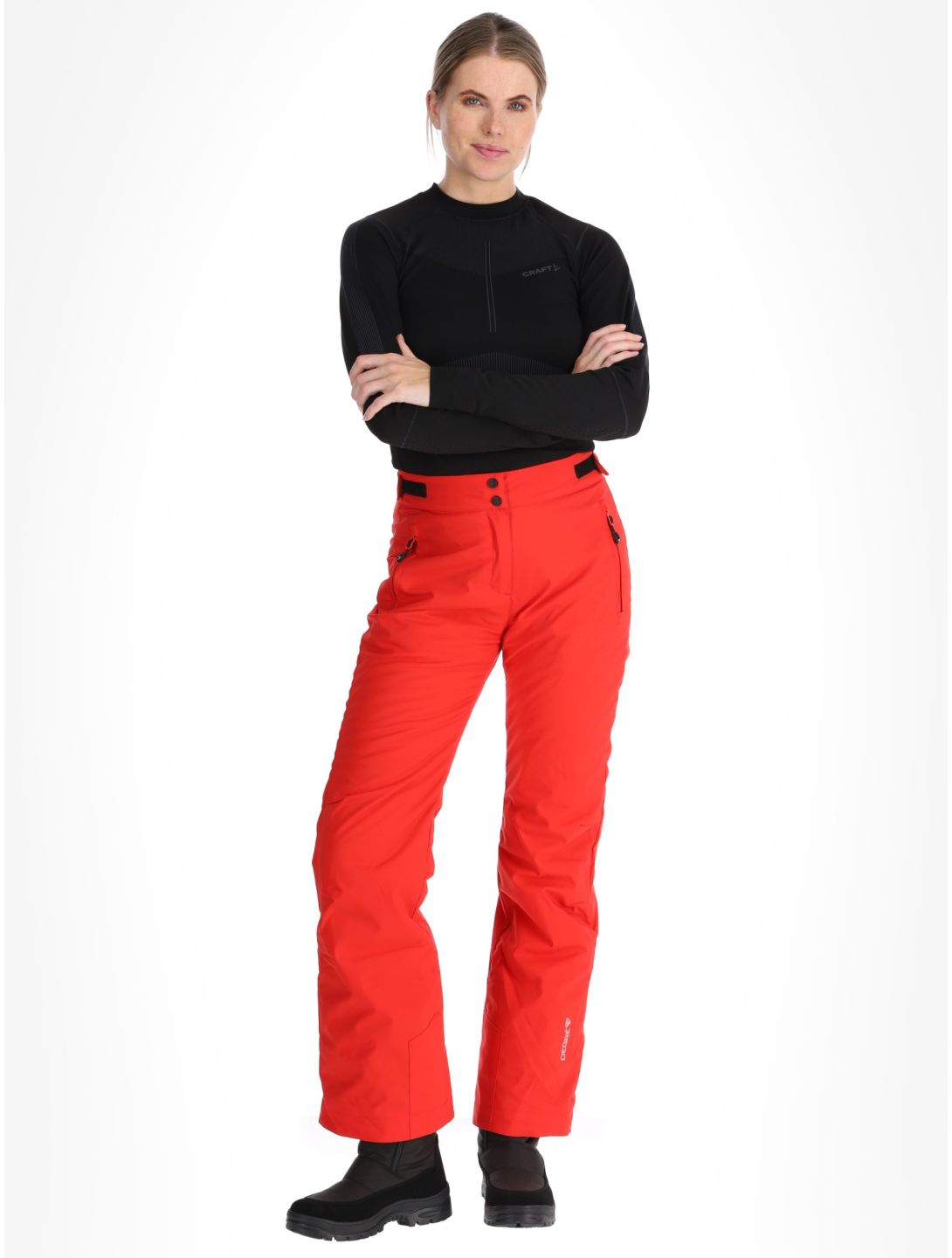 Degre7, Valgau pantalon de ski en softshell femmes True Red rouge 