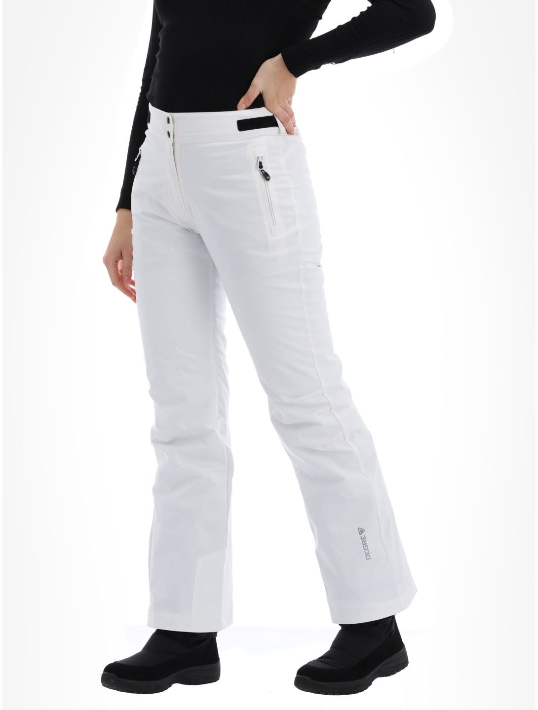 Degre7, Valgau pantalon de ski en softshell femmes White blanc 