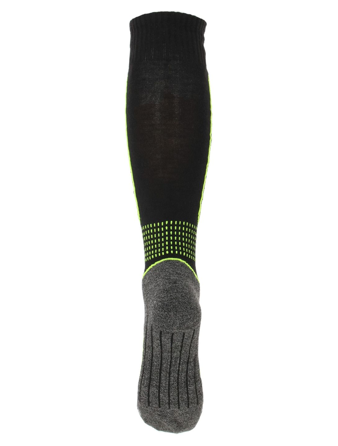 Deluni, Luca chaussettes de ski enfants Black With Neon Green Lines noir, vert 