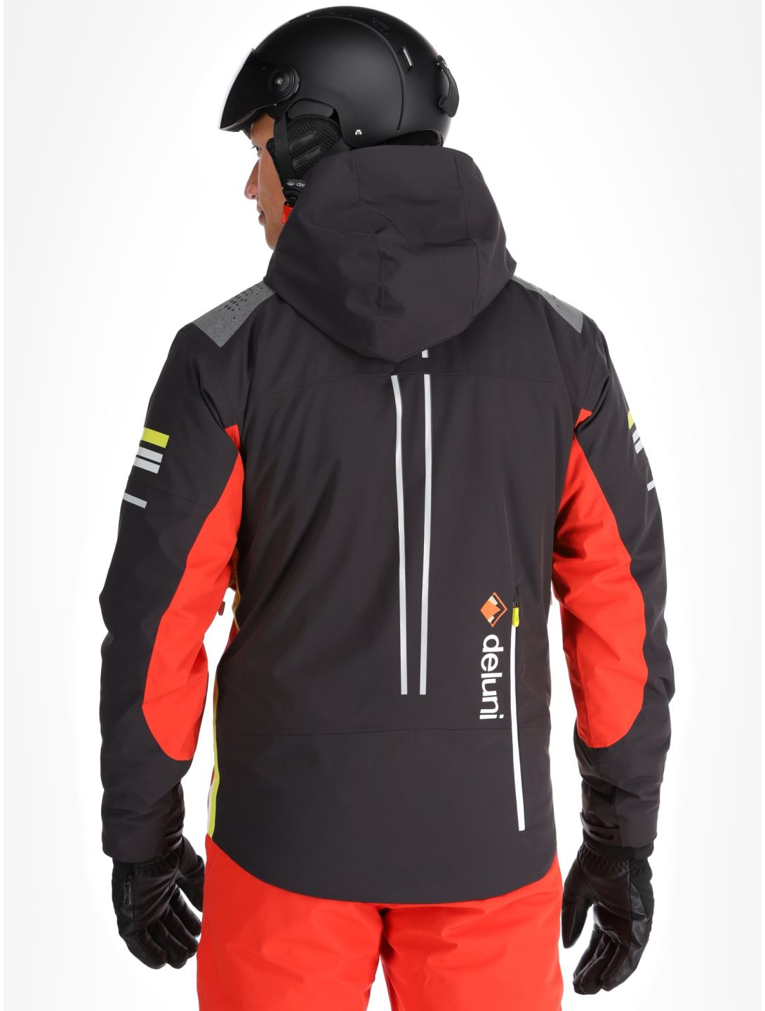 Deluni, Challenger 4 veste de ski hommes Black/ Red noir, rouge 