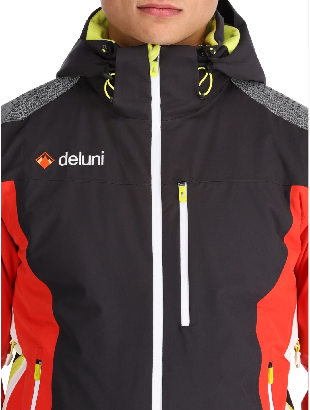 Deluni, Challenger 4 veste de ski hommes Black/ Red noir, rouge 