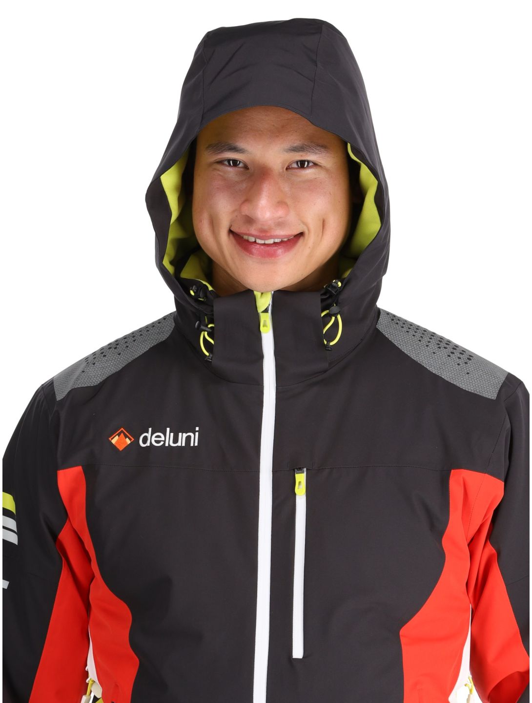 Deluni, Challenger 4 veste de ski hommes Black/ Red noir, rouge 