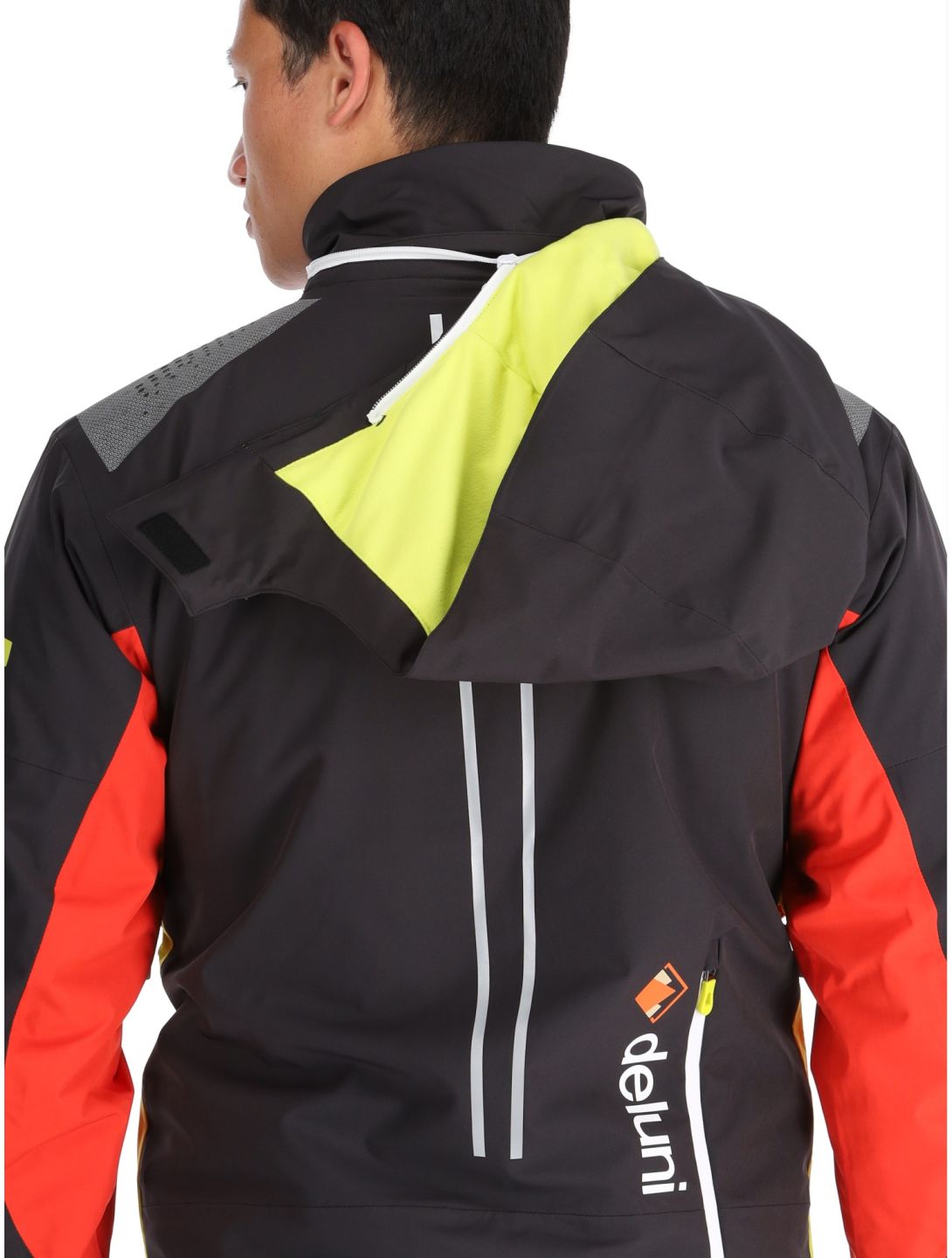 Deluni, Challenger 4 veste de ski hommes Black/ Red noir, rouge 