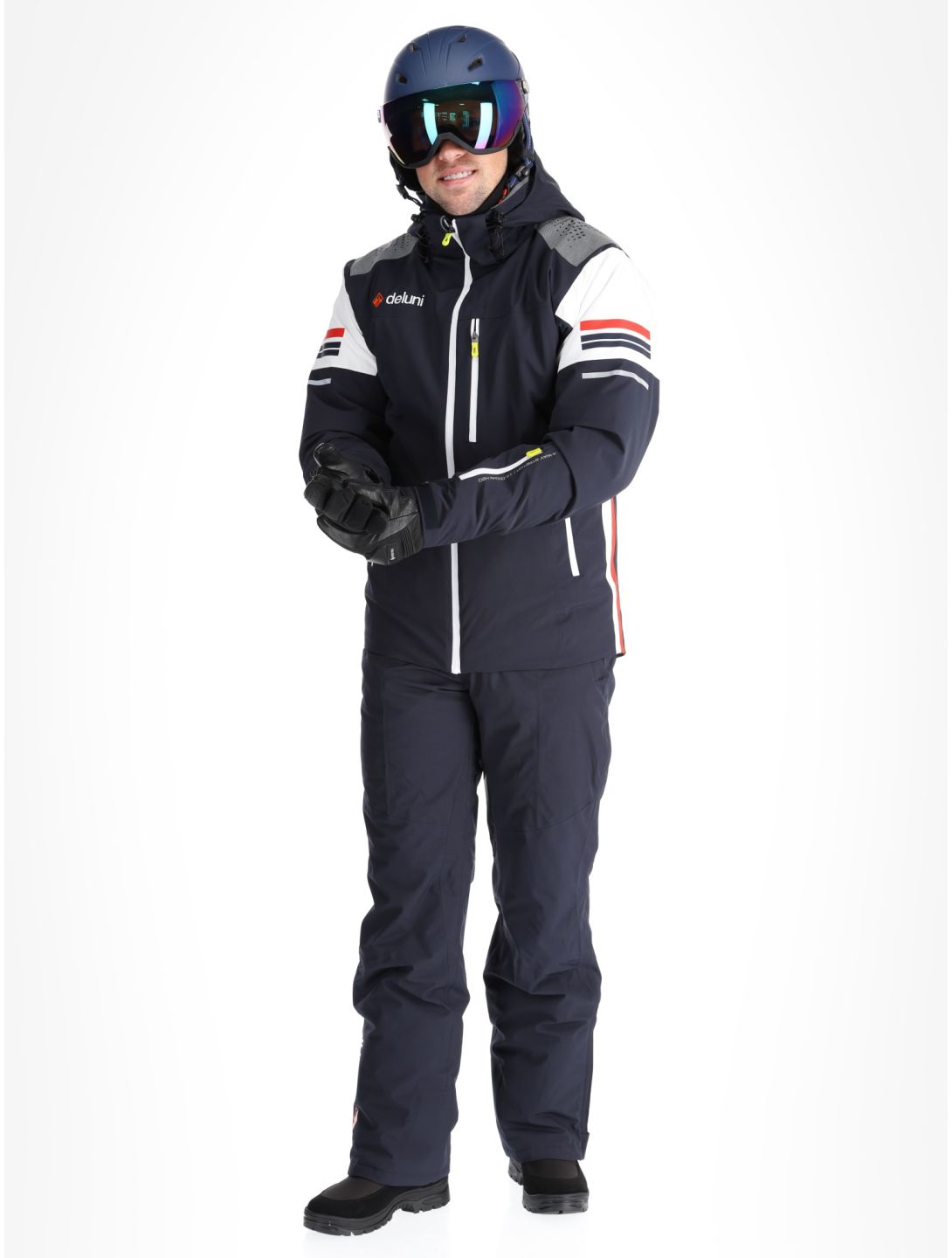 Deluni, Challenger 4 veste de ski hommes Marine bleu 