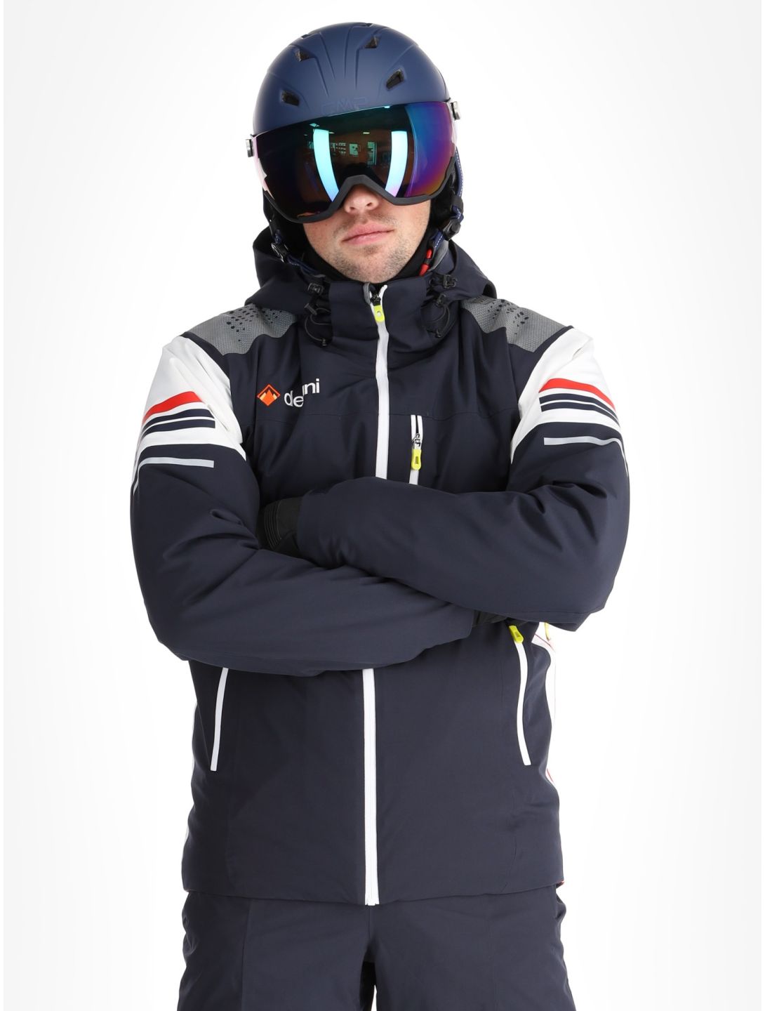 Deluni, Challenger 4 veste de ski hommes Marine bleu 