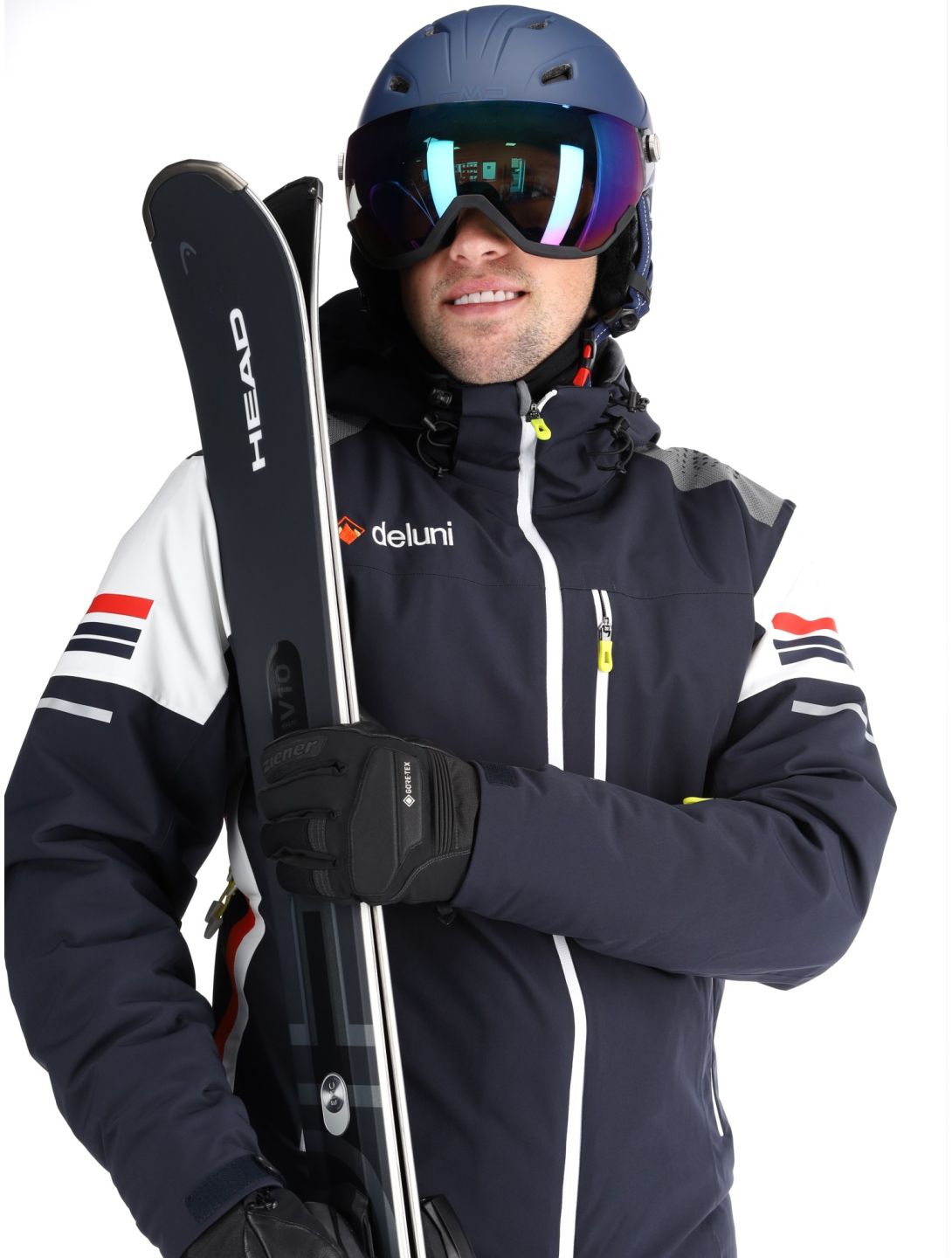 Deluni, Challenger 4 veste de ski hommes Marine bleu 