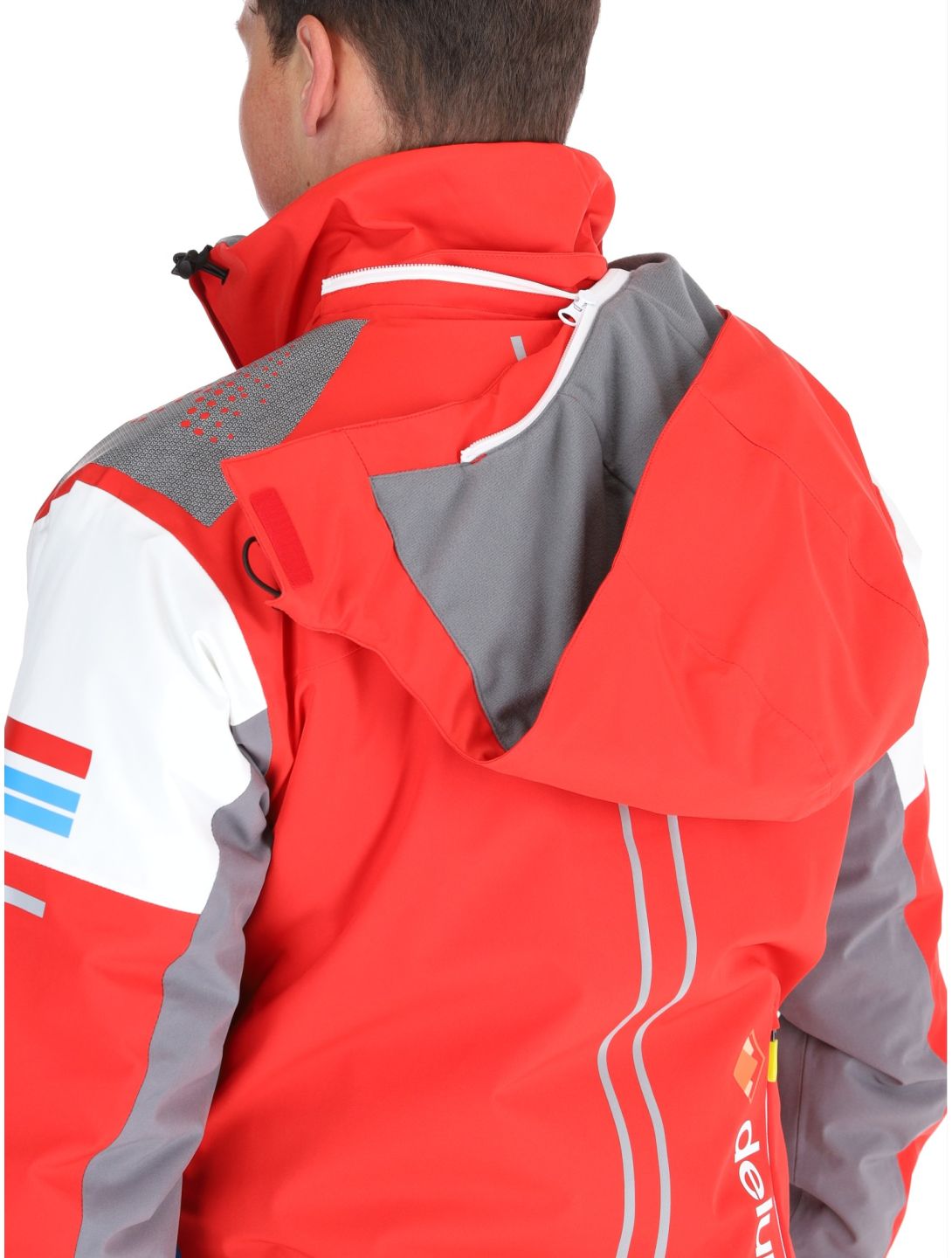 Deluni, Challenger 4 veste de ski hommes Red / Anthracite gris, rouge 