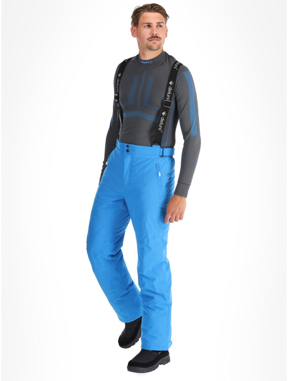 Deluni, Challenger 4 pantalon de ski hommes Sky Blue bleu 