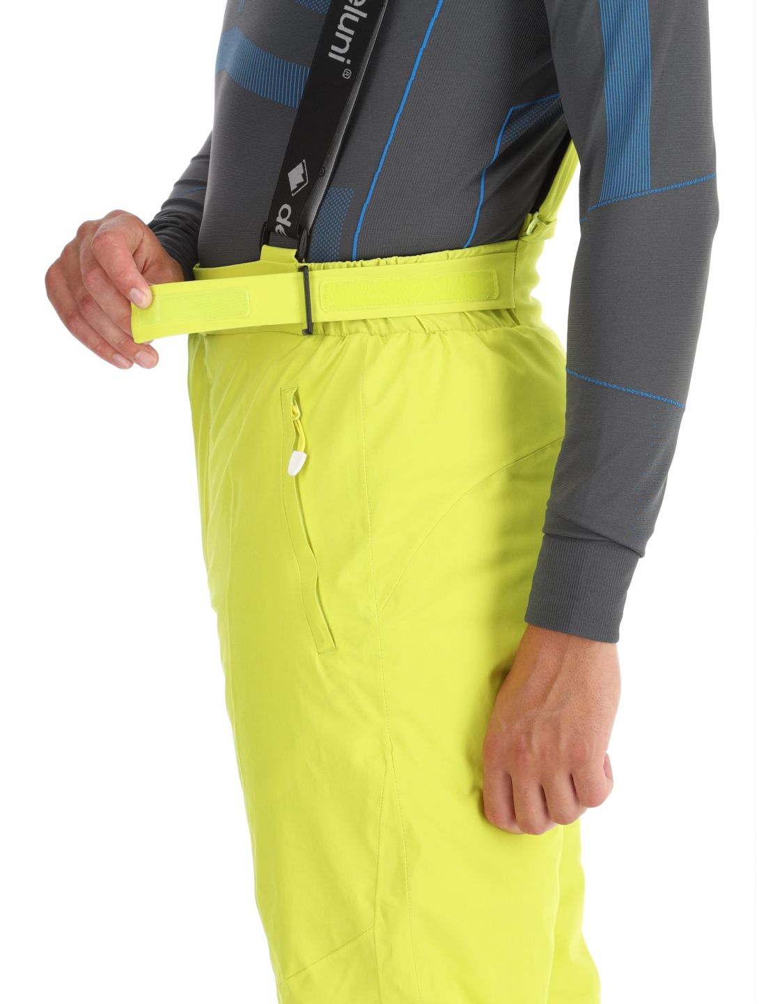 Deluni, Challenger 4 pantalon de ski hommes Yellow Lime jaune 