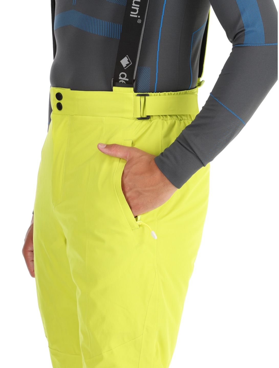 Deluni, Challenger 4 pantalon de ski hommes Yellow Lime jaune 