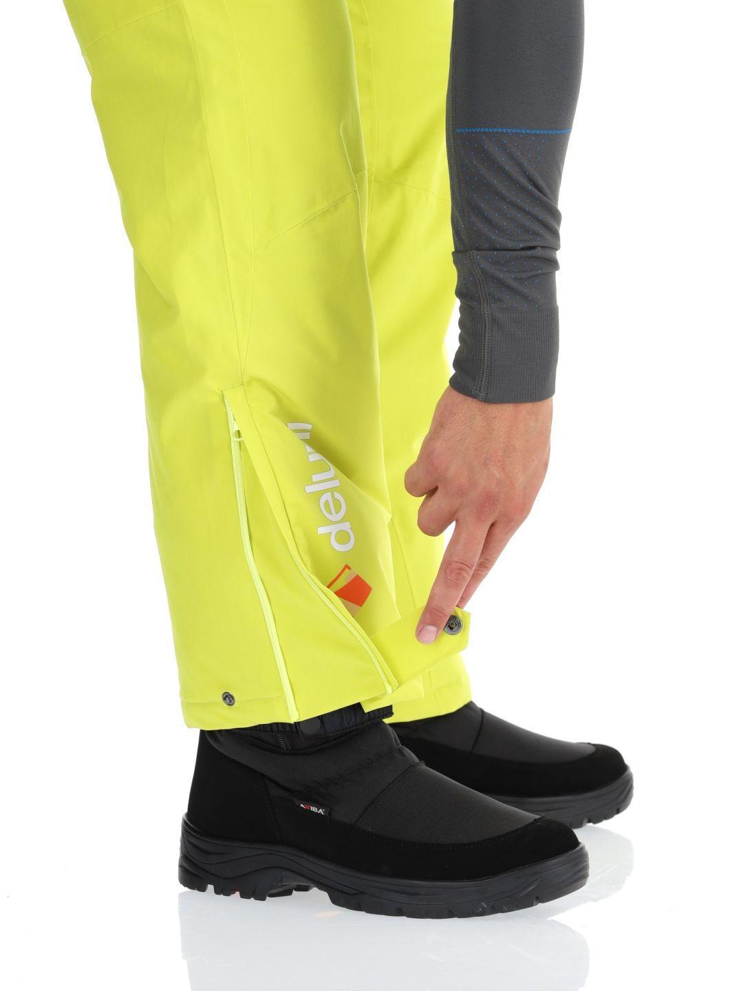 Deluni, Challenger 4 pantalon de ski hommes Yellow Lime jaune 